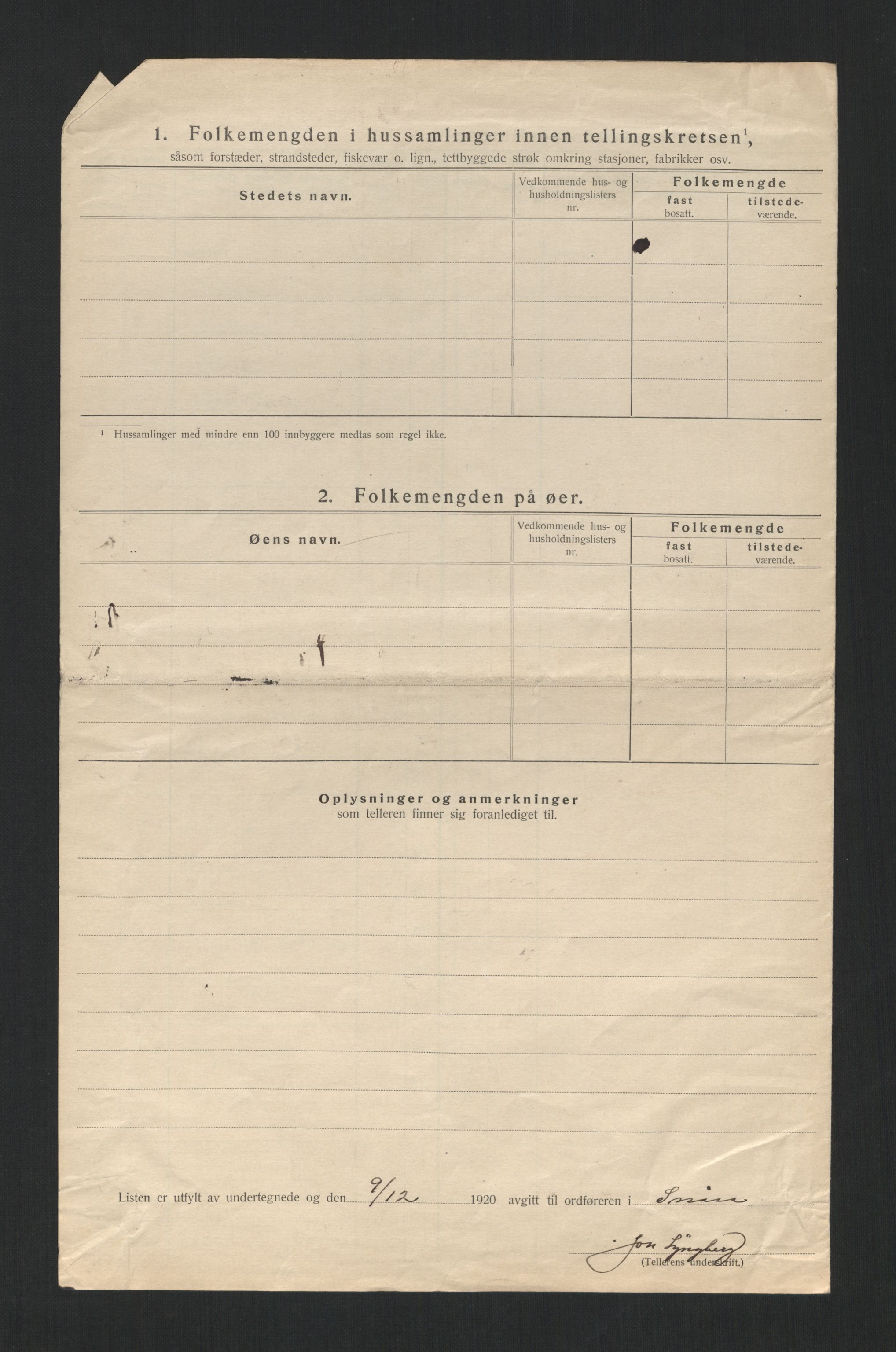 SAT, 1920 census for Snåsa, 1920, p. 26