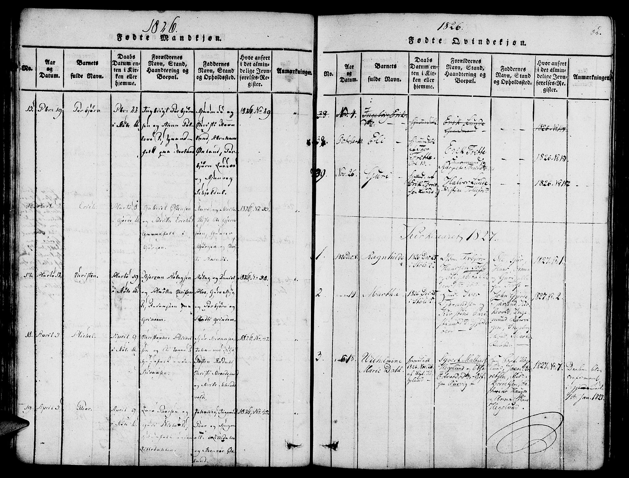 Etne sokneprestembete, SAB/A-75001/H/Haa: Parish register (official) no. A 6, 1815-1831, p. 62