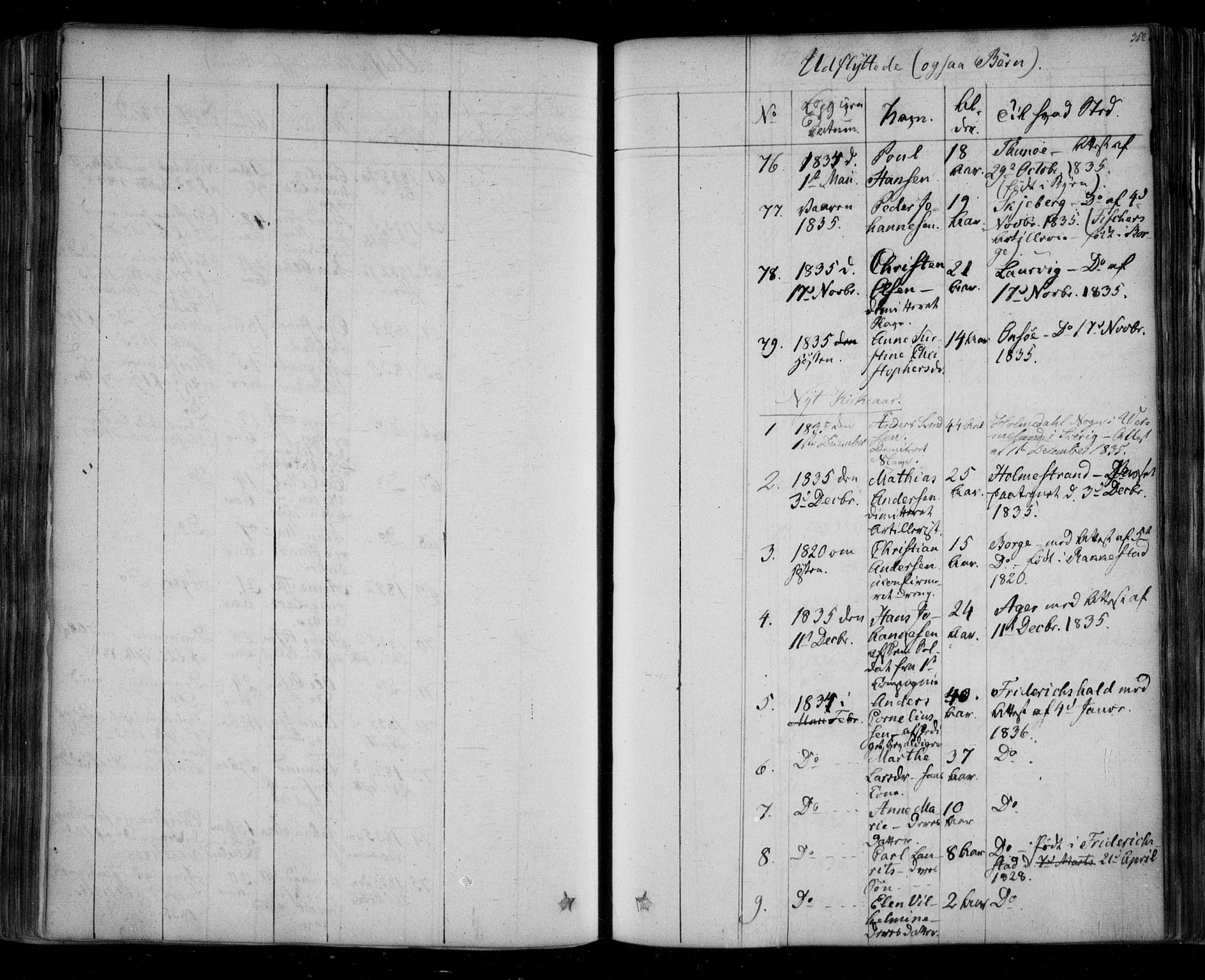 Fredrikstad prestekontor Kirkebøker, AV/SAO-A-11082/F/Fa/L0005: Parish register (official) no. 5, 1835-1856, p. 352