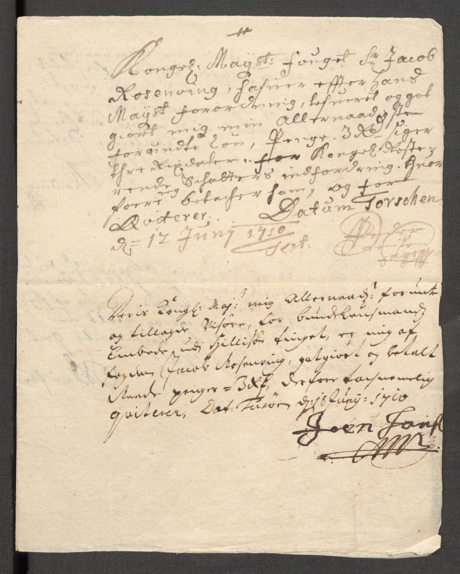 Rentekammeret inntil 1814, Reviderte regnskaper, Fogderegnskap, RA/EA-4092/R68/L4757: Fogderegnskap Senja og Troms, 1708-1710, p. 291