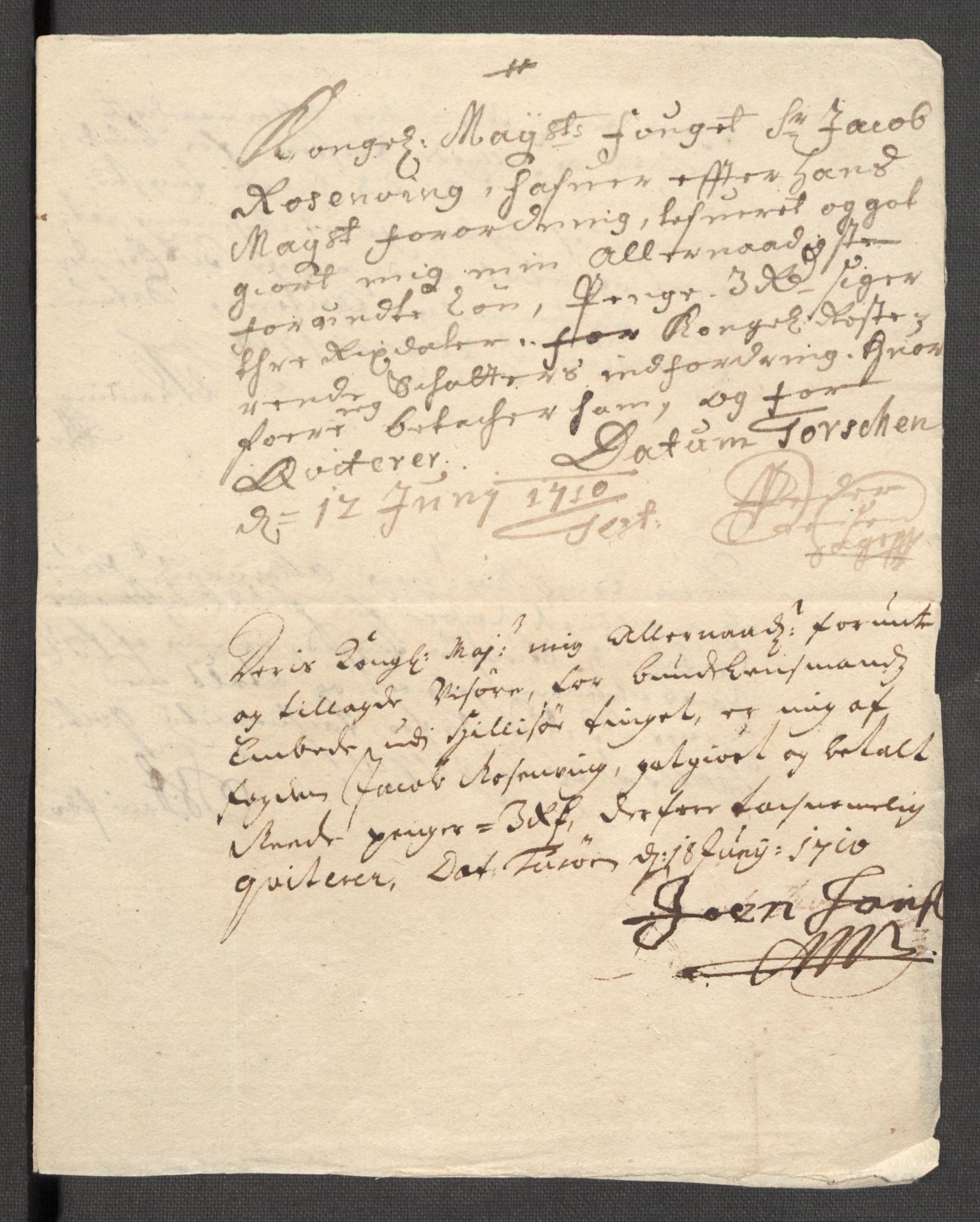 Rentekammeret inntil 1814, Reviderte regnskaper, Fogderegnskap, AV/RA-EA-4092/R68/L4757: Fogderegnskap Senja og Troms, 1708-1710, p. 291