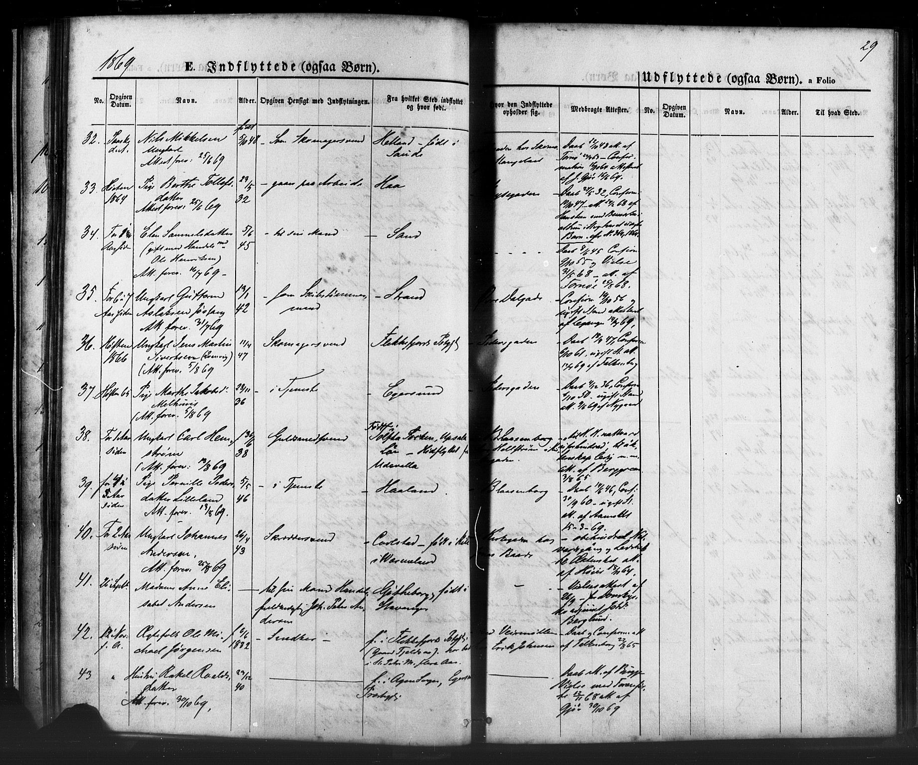 St. Petri sokneprestkontor, SAST/A-101813/001/30/30BA/L0006: Parish register (official) no. A 6, 1863-1878, p. 29