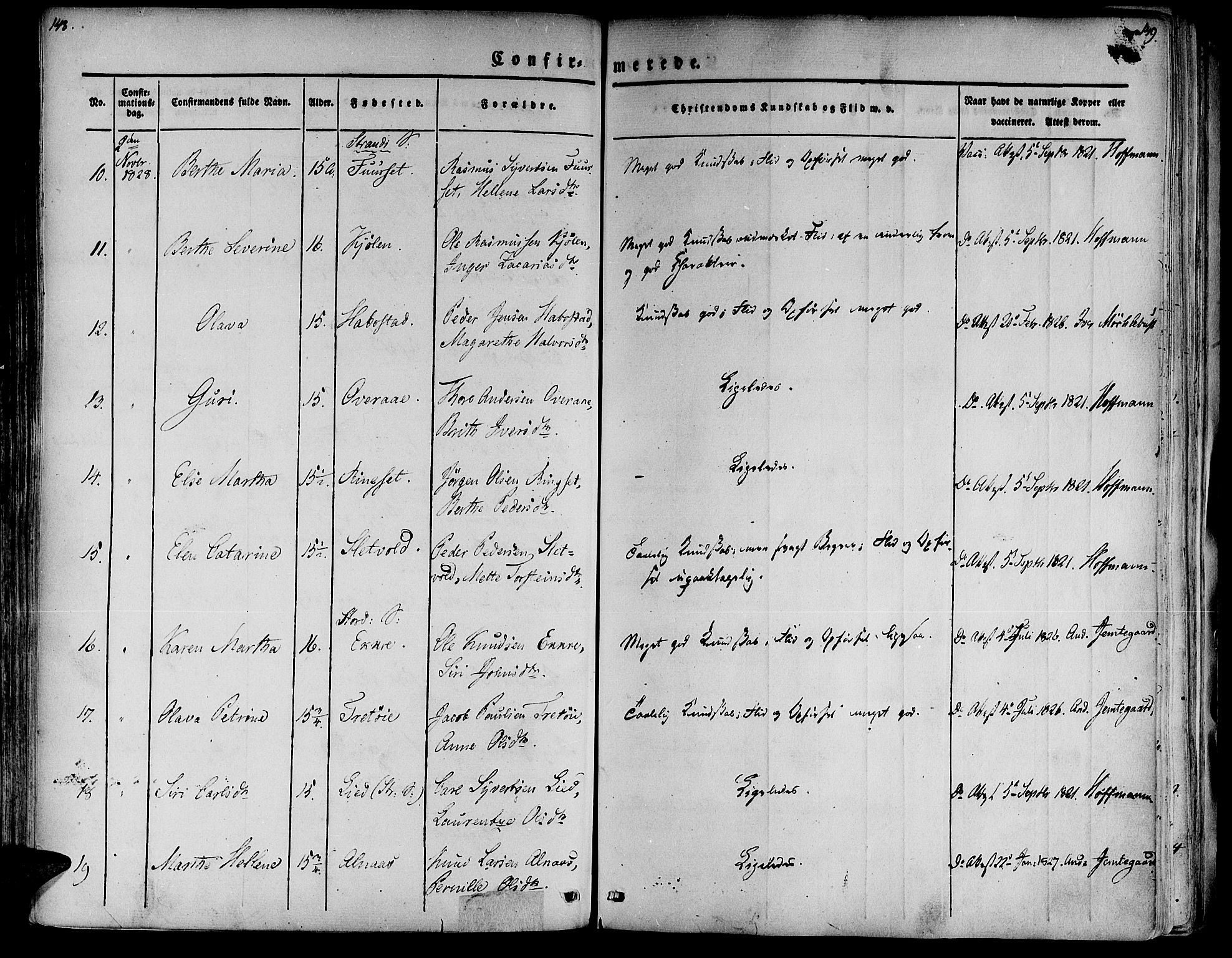 Ministerialprotokoller, klokkerbøker og fødselsregistre - Møre og Romsdal, SAT/A-1454/520/L0274: Parish register (official) no. 520A04, 1827-1864, p. 148-149