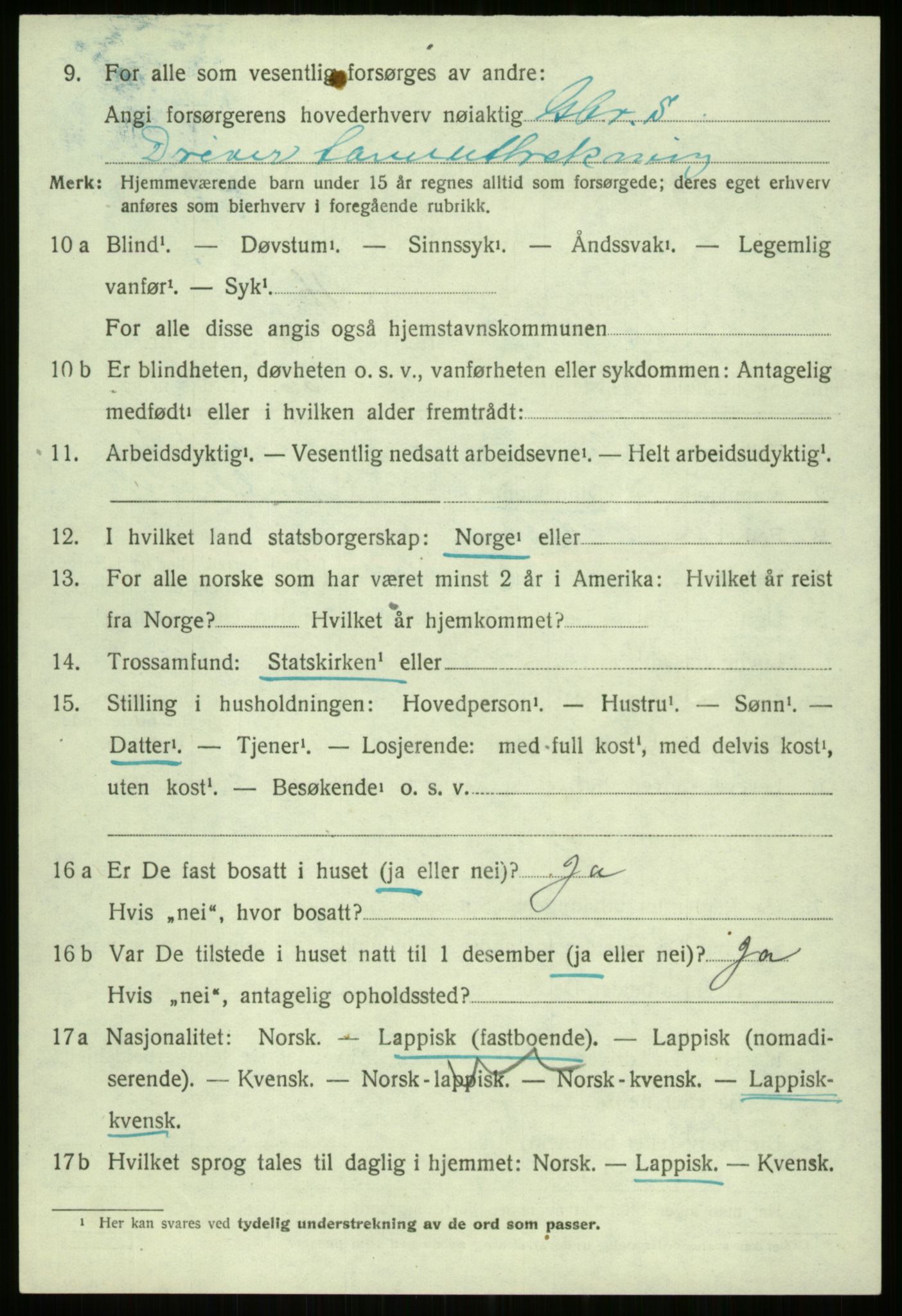 SATØ, 1920 census for Ibestad, 1920, p. 6460