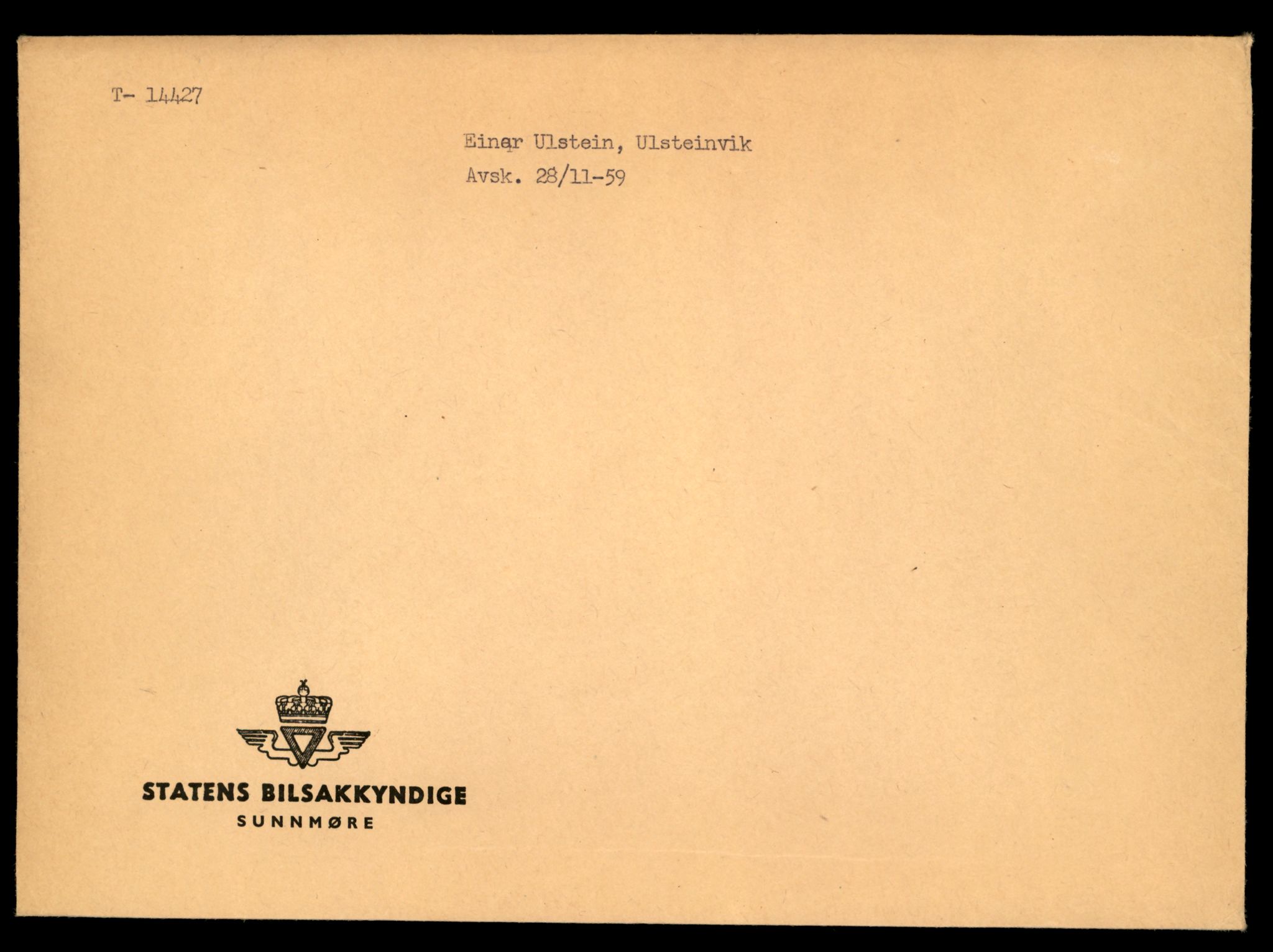 Møre og Romsdal vegkontor - Ålesund trafikkstasjon, AV/SAT-A-4099/F/Fe/L0045: Registreringskort for kjøretøy T 14320 - T 14444, 1927-1998, p. 2707