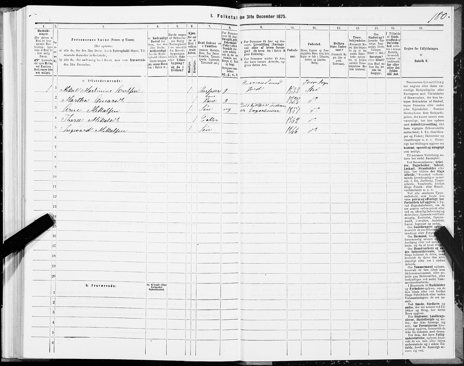 SAT, 1875 census for 1734P Stod, 1875, p. 3180