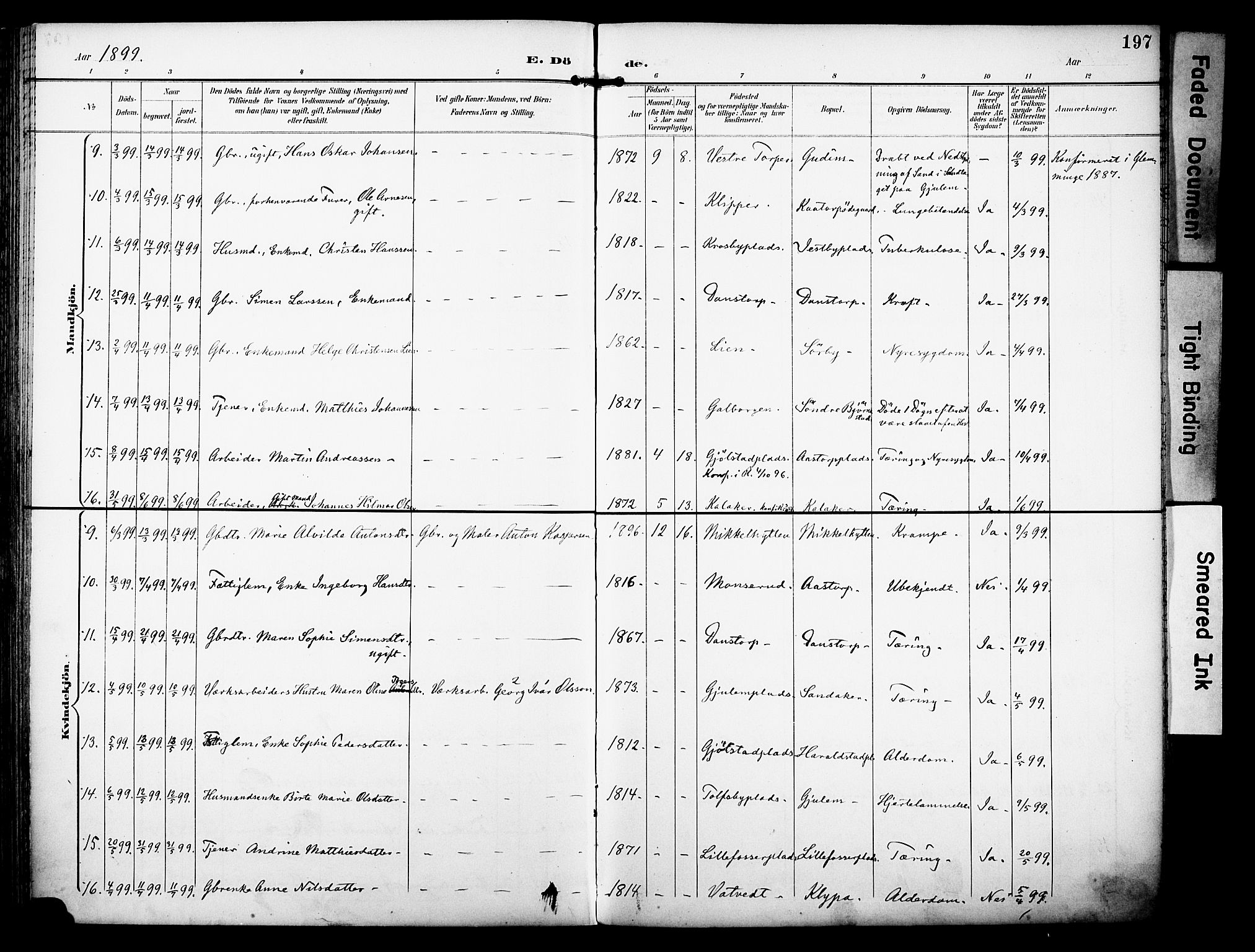 Rakkestad prestekontor Kirkebøker, AV/SAO-A-2008/F/Fa/L0013: Parish register (official) no. I 13, 1894-1908, p. 197