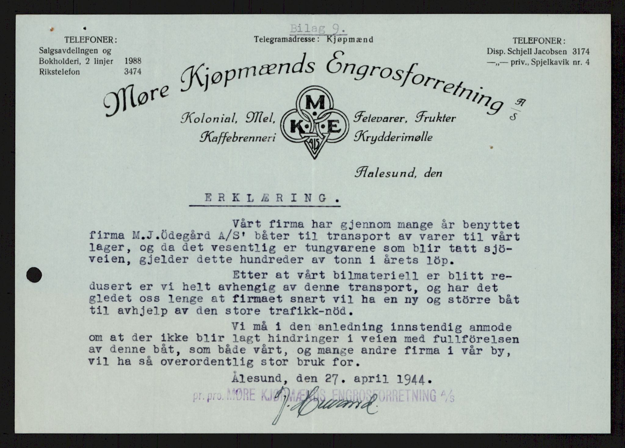 Direktoratet for industriforsyning, Sekretariatet, AV/RA-S-4153/D/Df/L0055: 9. Metallkontoret, 1940-1945, p. 229