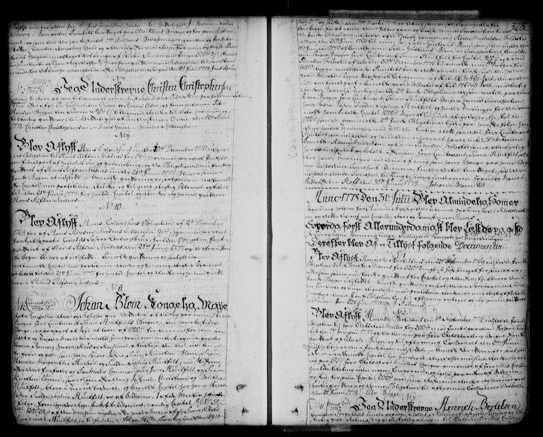 Lier, Røyken og Hurum sorenskriveri, AV/SAKO-A-89/G/Ga/Gaa/L0004a: Mortgage book no. IVa, 1771-1779, p. 328