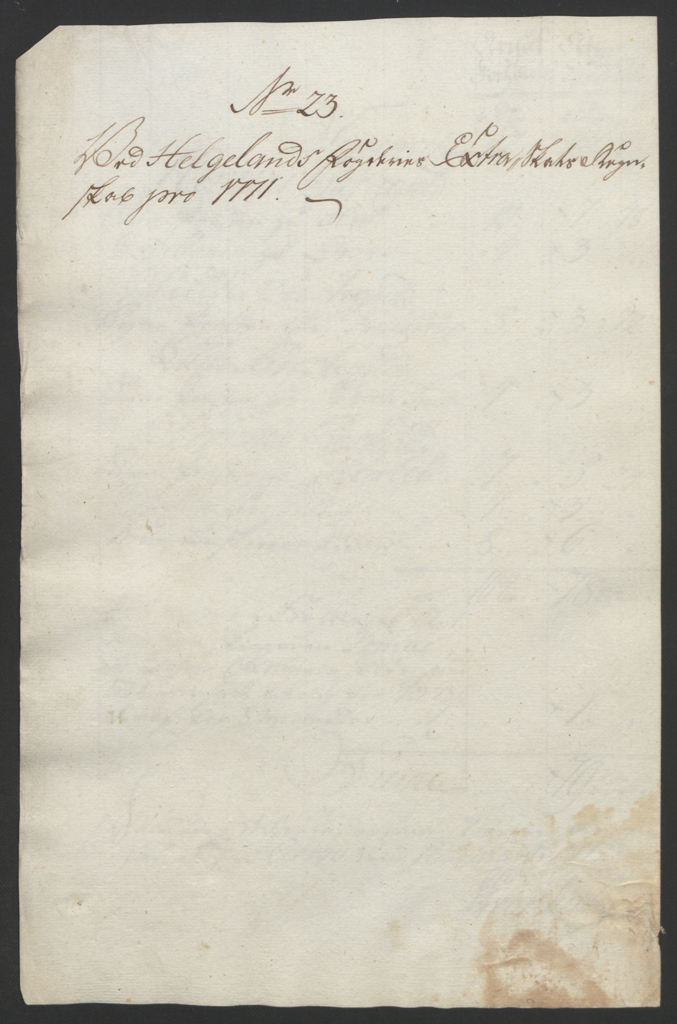Rentekammeret inntil 1814, Reviderte regnskaper, Fogderegnskap, RA/EA-4092/R65/L4573: Ekstraskatten Helgeland, 1762-1772, p. 398
