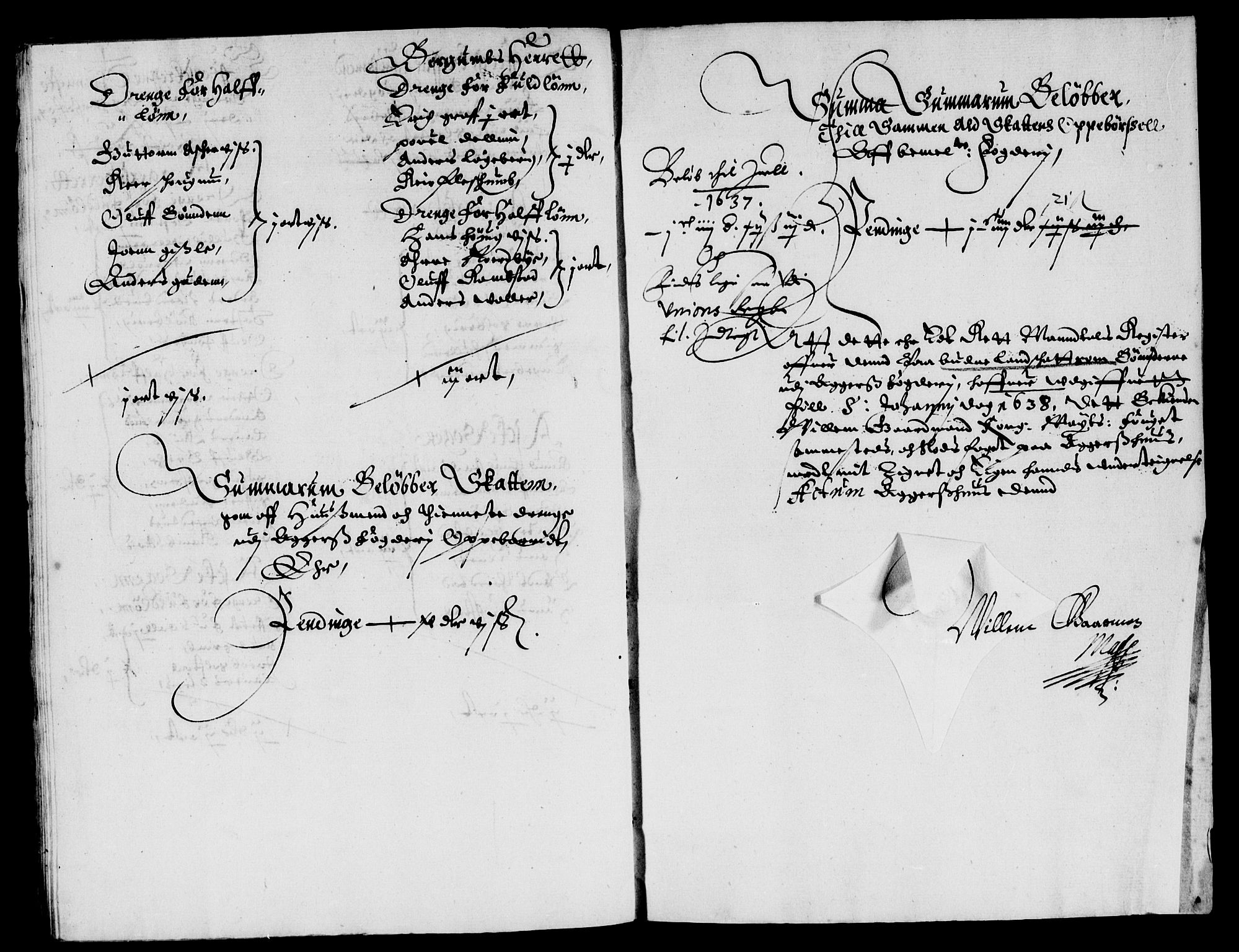 Rentekammeret inntil 1814, Reviderte regnskaper, Lensregnskaper, AV/RA-EA-5023/R/Rb/Rba/L0140: Akershus len, 1638