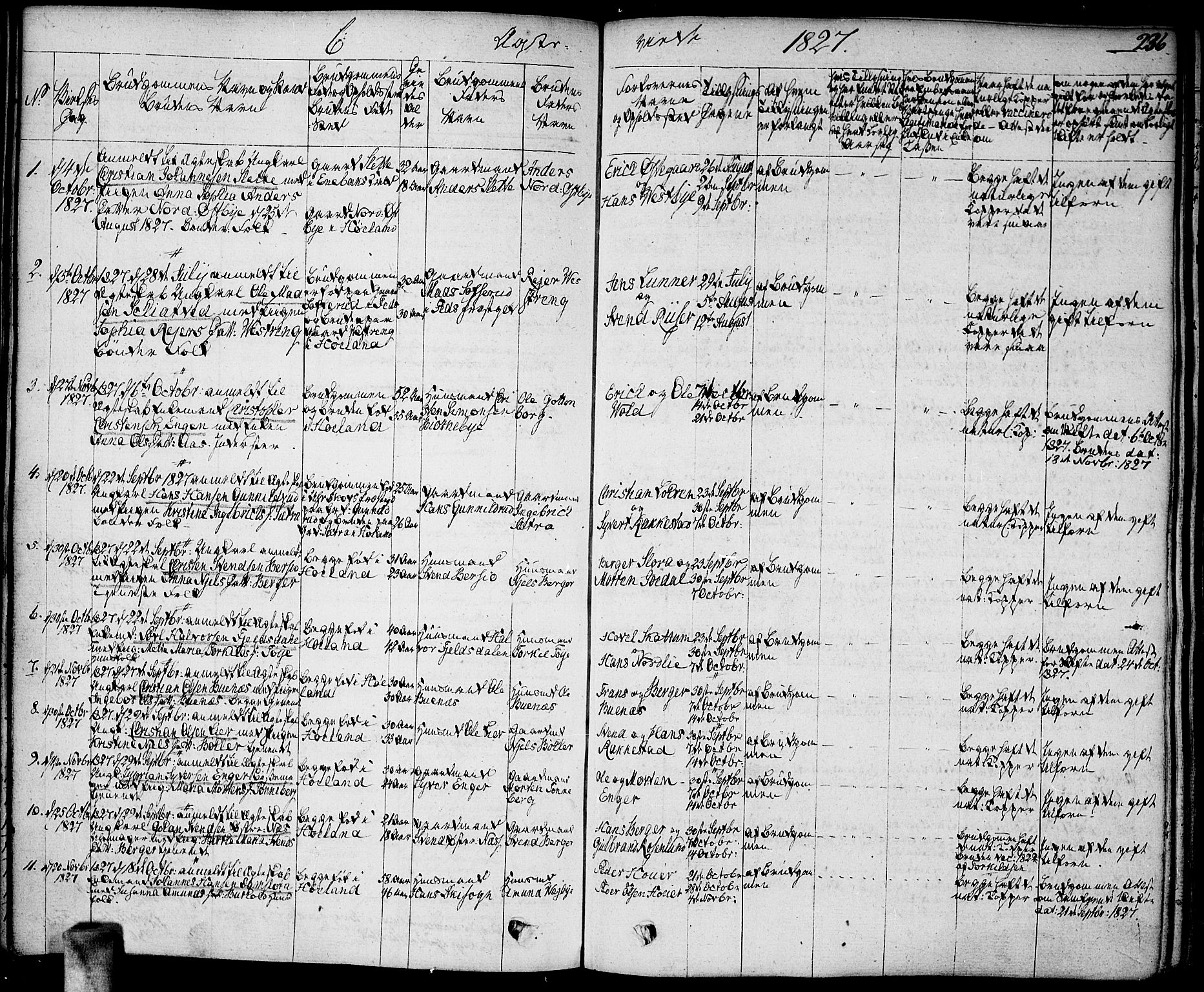 Høland prestekontor Kirkebøker, SAO/A-10346a/F/Fa/L0008: Parish register (official) no. I 8, 1827-1845, p. 236