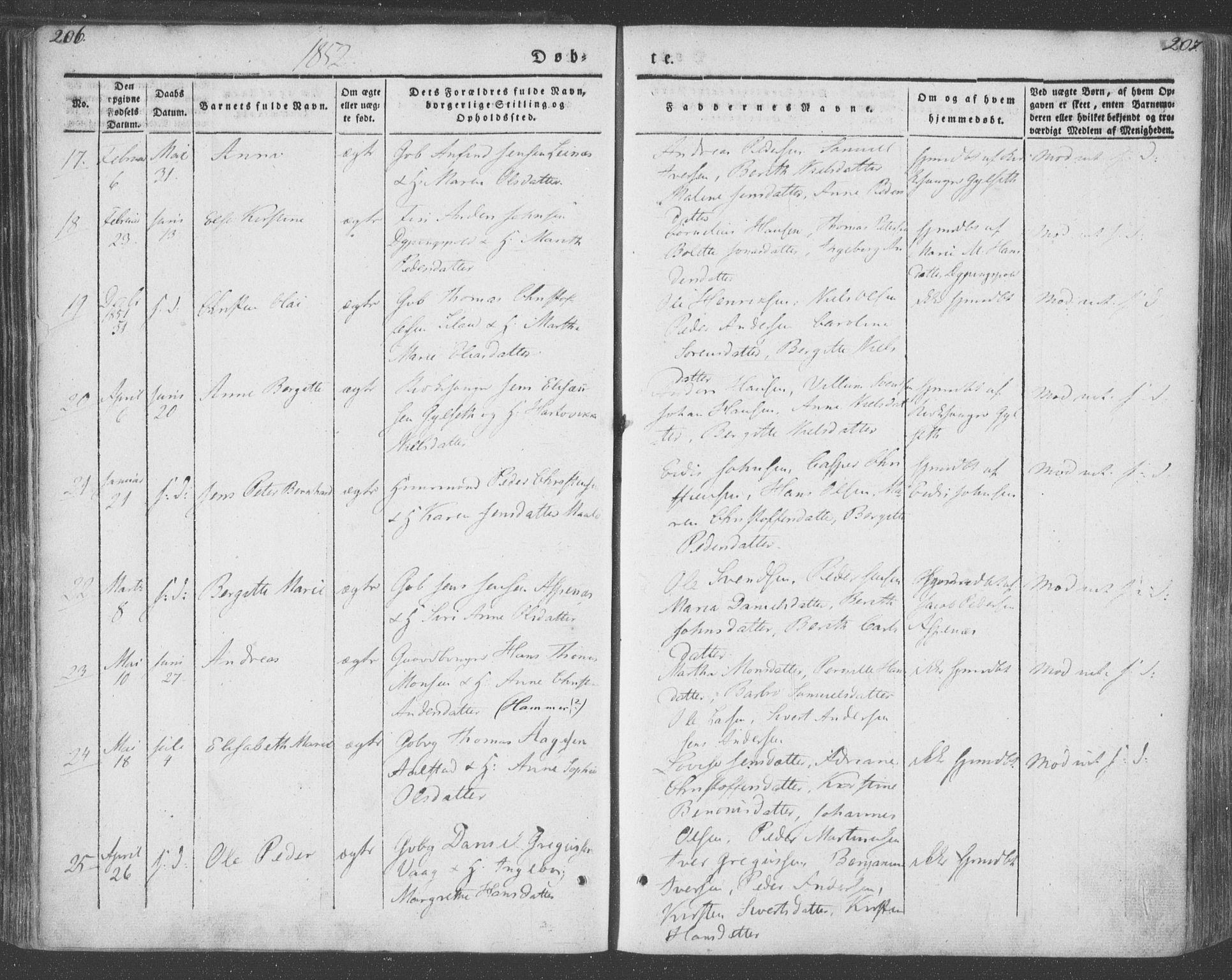 Ministerialprotokoller, klokkerbøker og fødselsregistre - Nordland, AV/SAT-A-1459/855/L0799: Parish register (official) no. 855A07, 1834-1852, p. 206-207