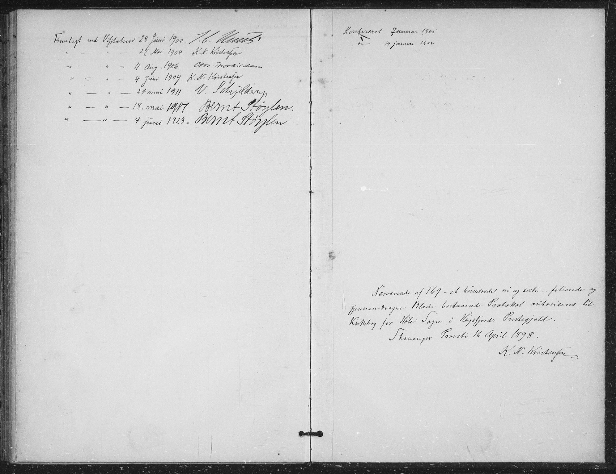 Høgsfjord sokneprestkontor, SAST/A-101624/H/Ha/Haa/L0008: Parish register (official) no. A 8, 1898-1920