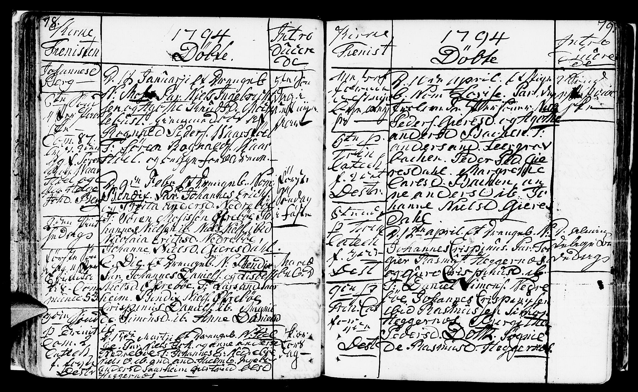 Jølster sokneprestembete, AV/SAB-A-80701/H/Haa/Haaa/L0005: Parish register (official) no. A 5, 1790-1821, p. 78-79