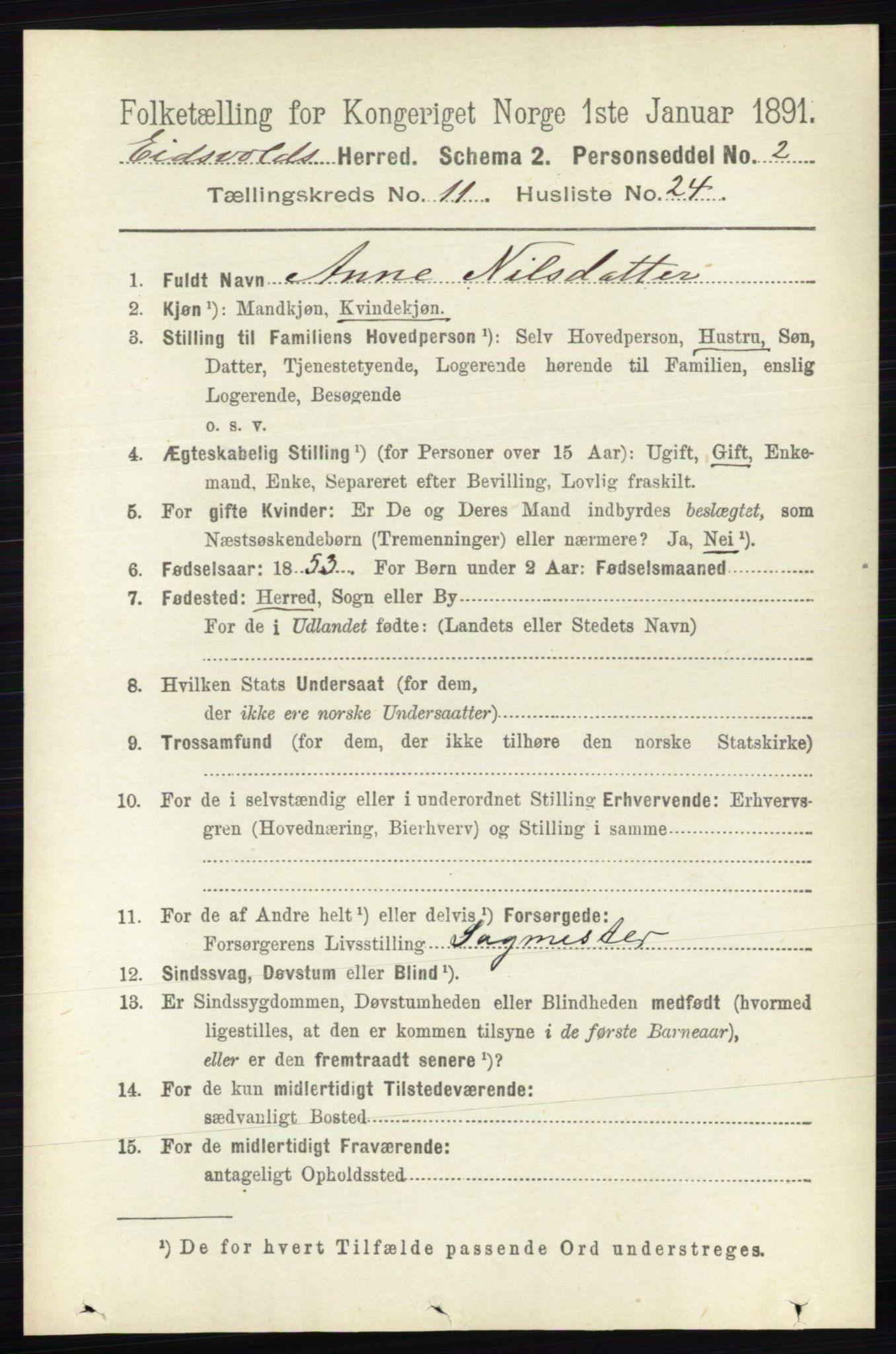 RA, 1891 census for 0237 Eidsvoll, 1891, p. 7835