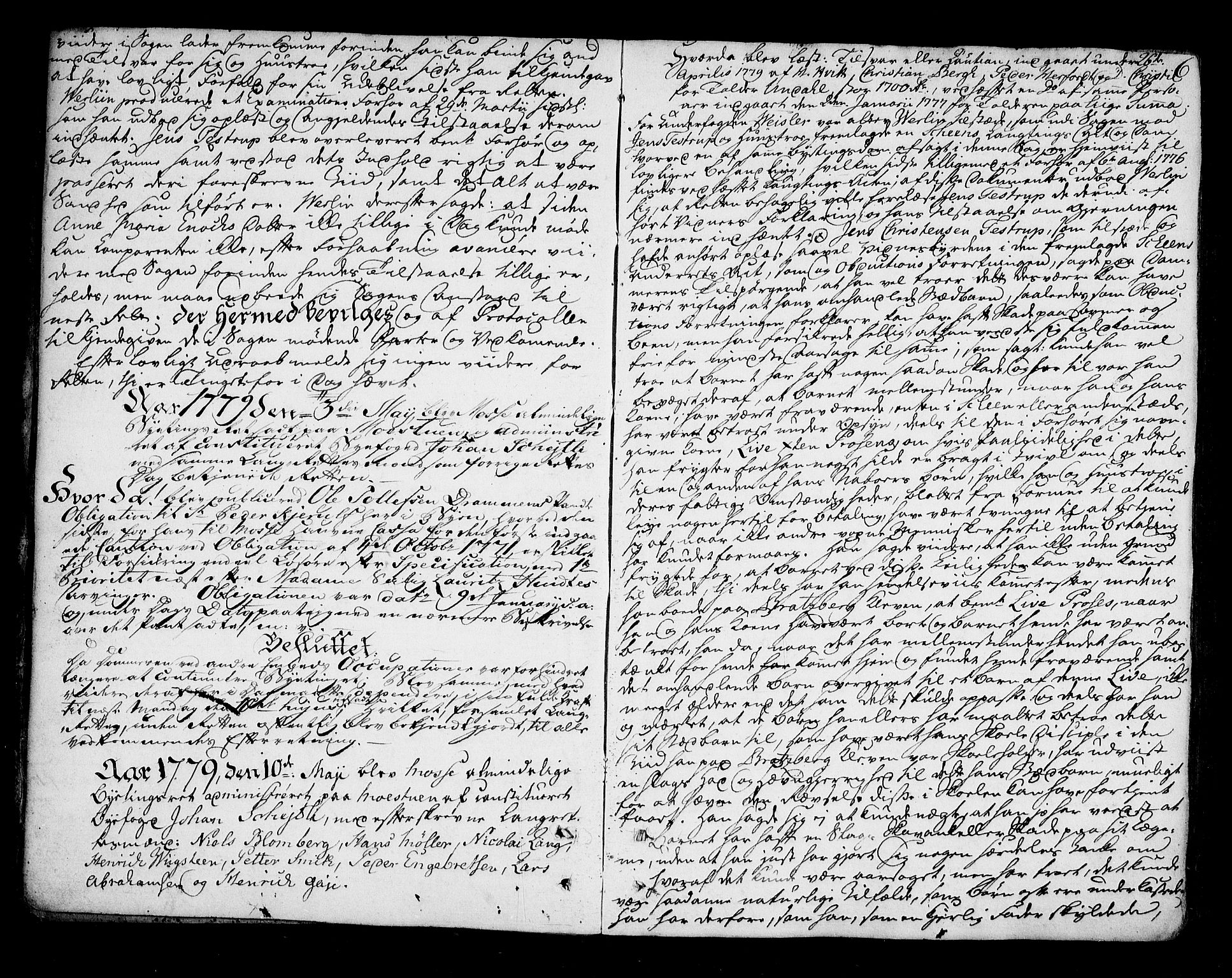 Moss byfogd, AV/SAO-A-10863/F/Fb/L0006: Tingbok, 1779-1787, p. 5b-6a