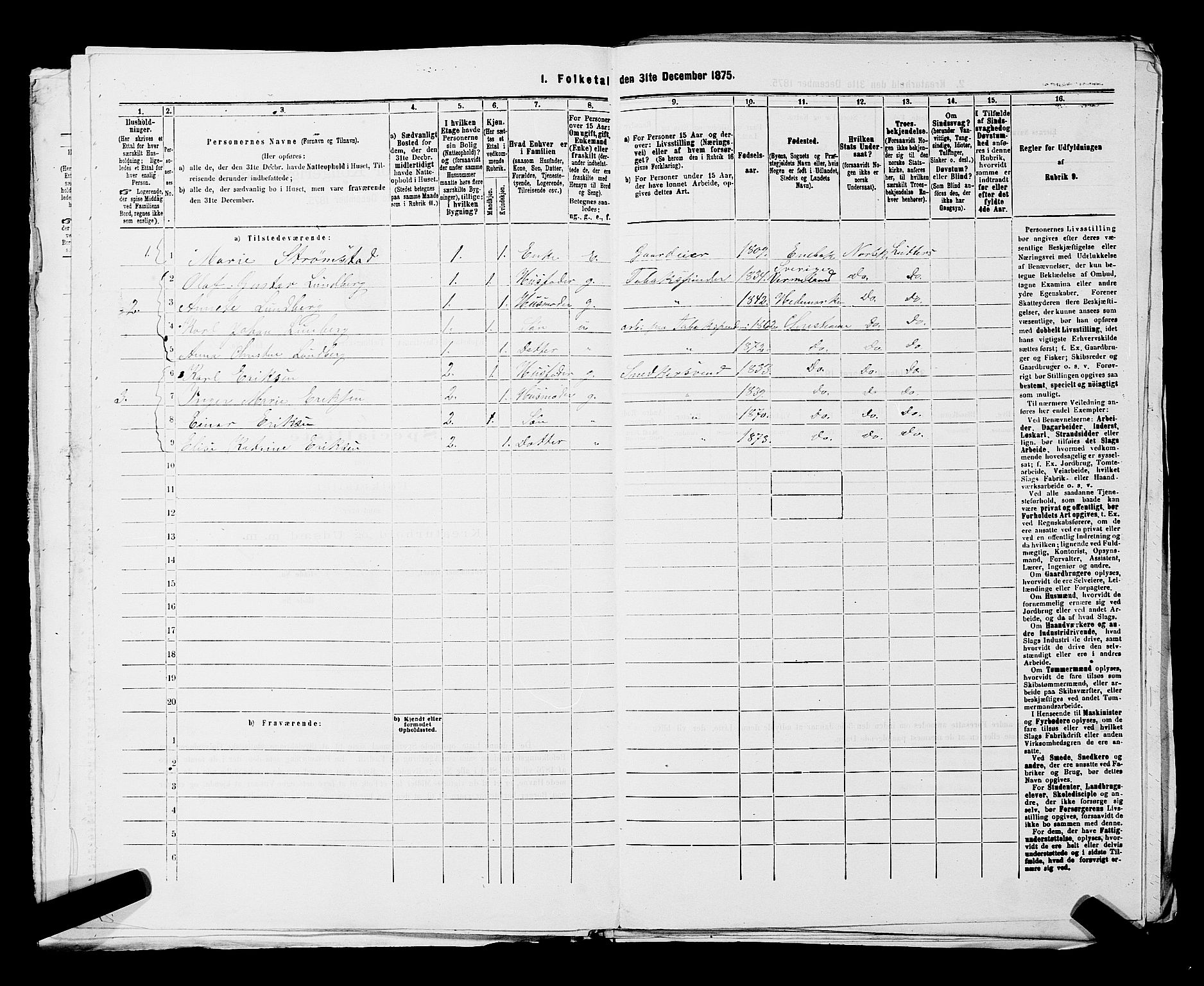 RA, 1875 census for 0301 Kristiania, 1875, p. 8771