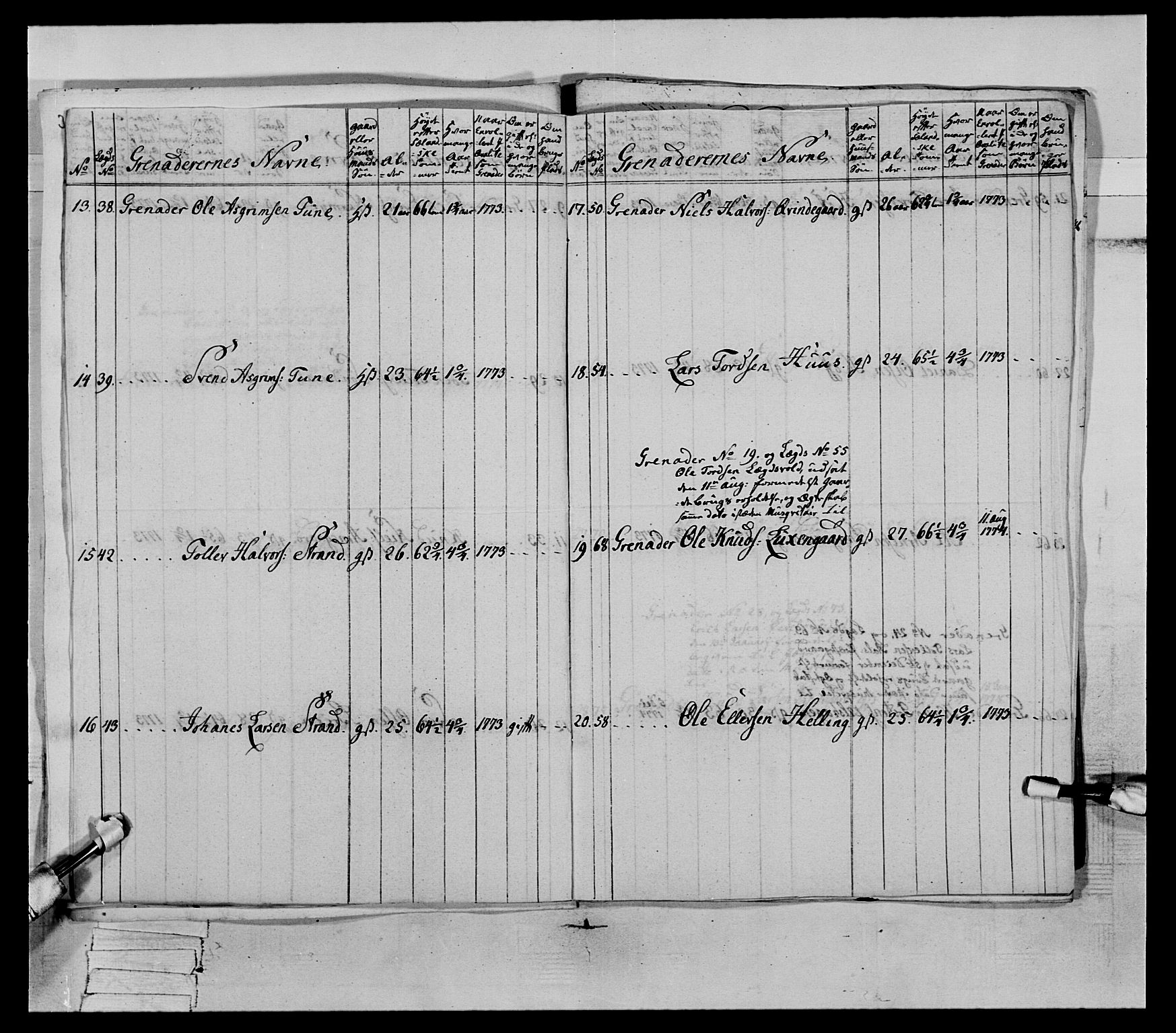 Generalitets- og kommissariatskollegiet, Det kongelige norske kommissariatskollegium, AV/RA-EA-5420/E/Eh/L0064: 2. Opplandske nasjonale infanteriregiment, 1774-1784, p. 30