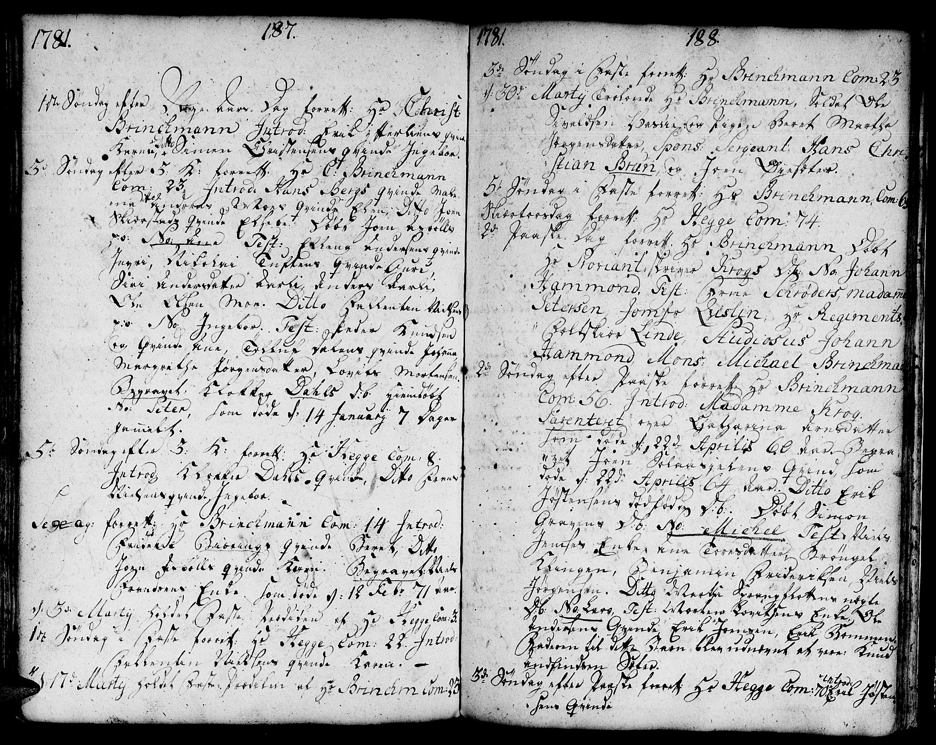 Ministerialprotokoller, klokkerbøker og fødselsregistre - Sør-Trøndelag, SAT/A-1456/671/L0840: Parish register (official) no. 671A02, 1756-1794, p. 287-288