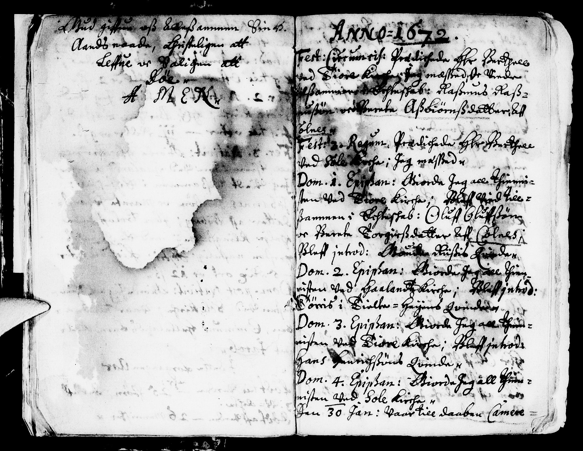 Håland sokneprestkontor, AV/SAST-A-101802/001/30BA/L0001: Parish register (official) no. A 1, 1671-1722