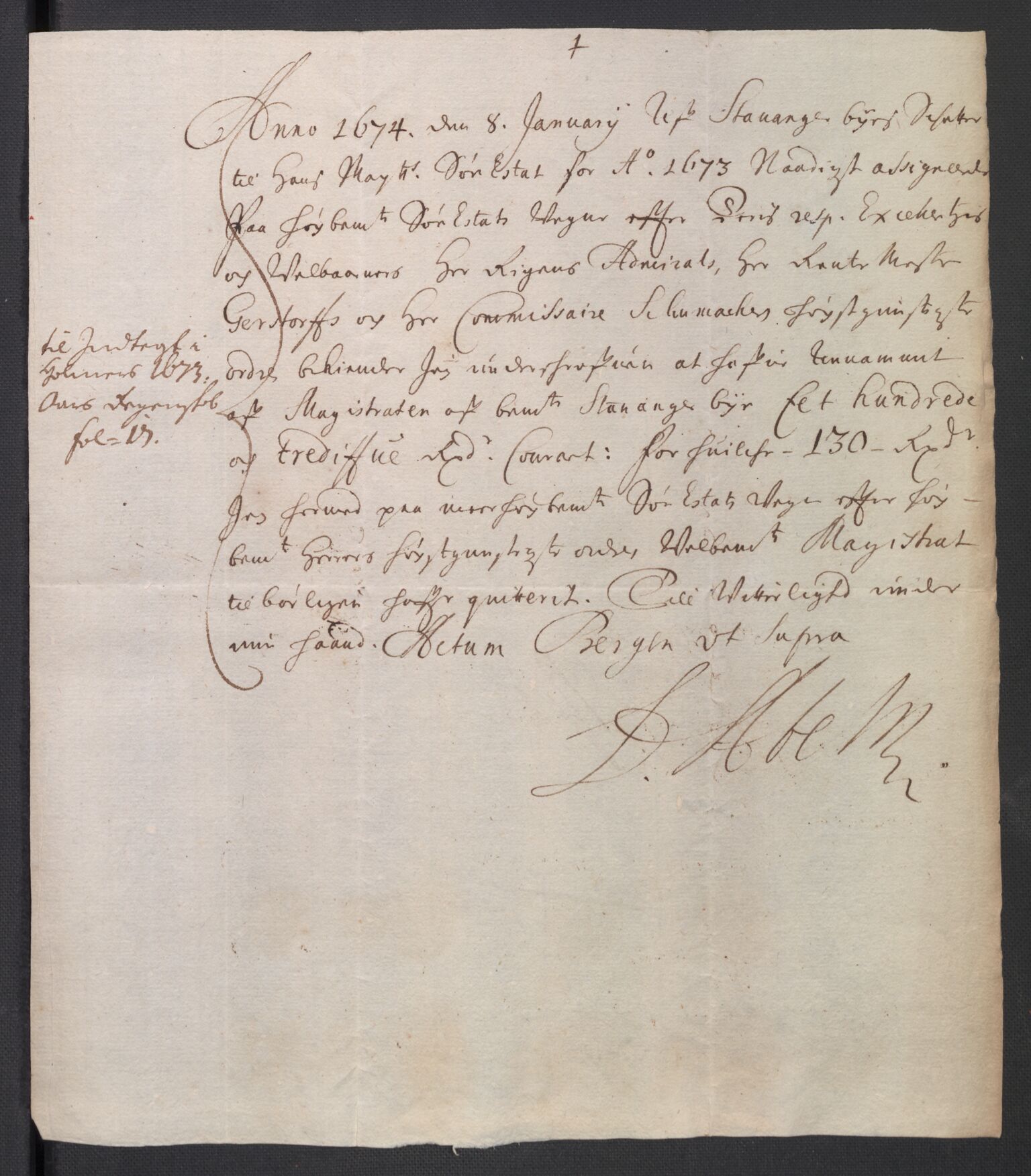 Rentekammeret inntil 1814, Reviderte regnskaper, Byregnskaper, AV/RA-EA-4066/R/Ro/L0300: [O3] Kontribusjonsregnskap, 1661-1678, p. 142