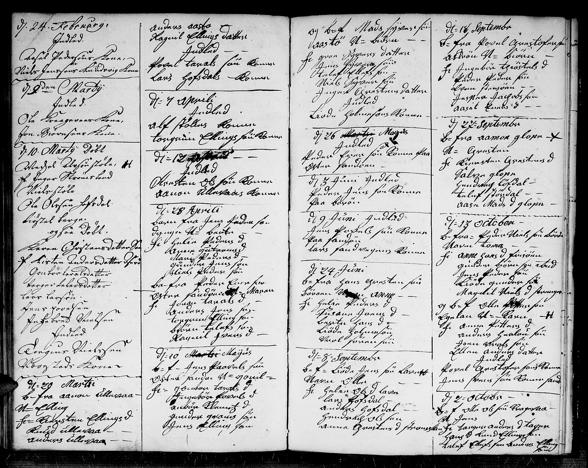 Dypvåg sokneprestkontor, SAK/1111-0007/F/Fb/Fba/L0006: Parish register (copy) no. B 6, 1746-1762, p. 56