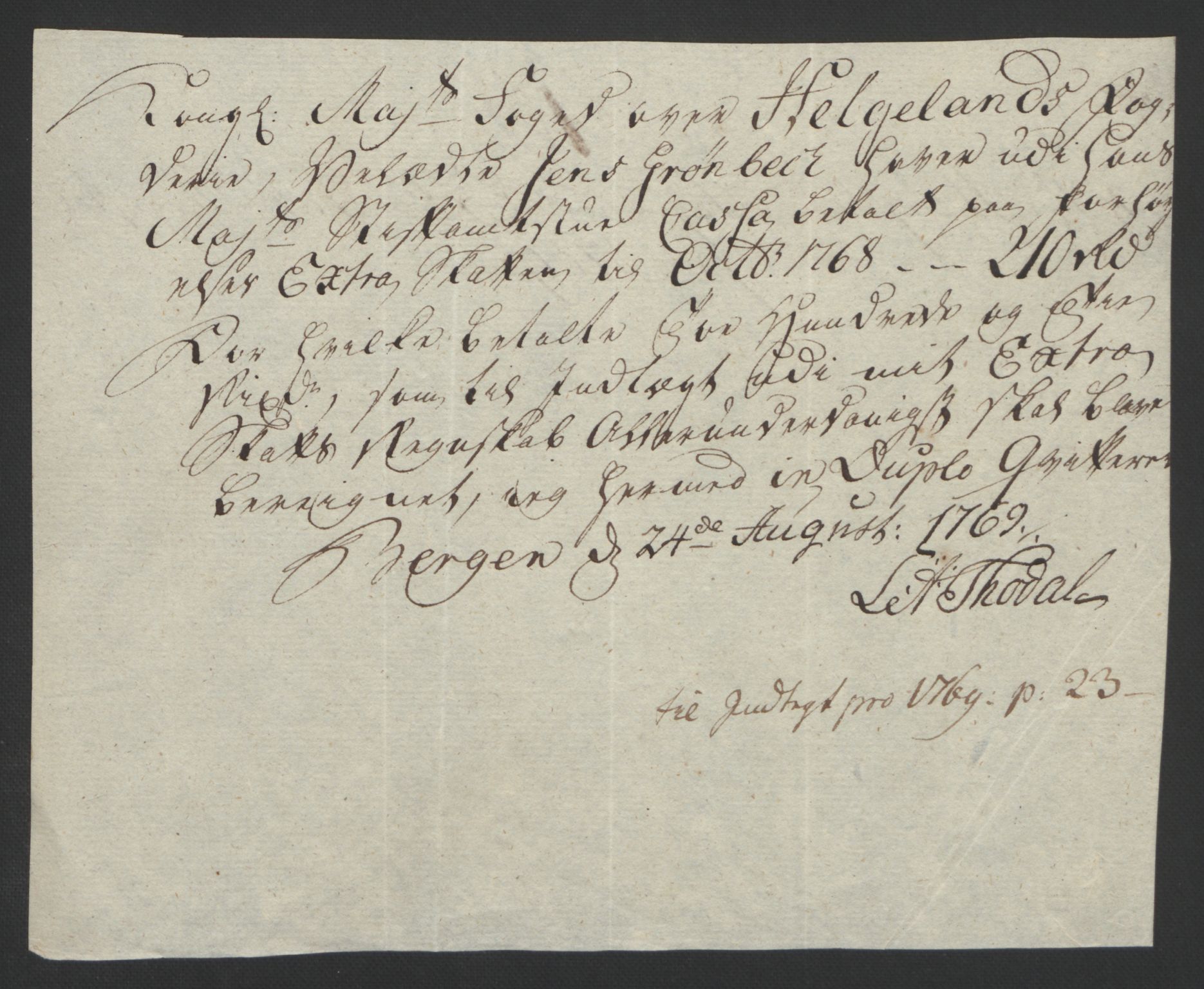 Rentekammeret inntil 1814, Reviderte regnskaper, Fogderegnskap, RA/EA-4092/R65/L4573: Ekstraskatten Helgeland, 1762-1772, p. 253