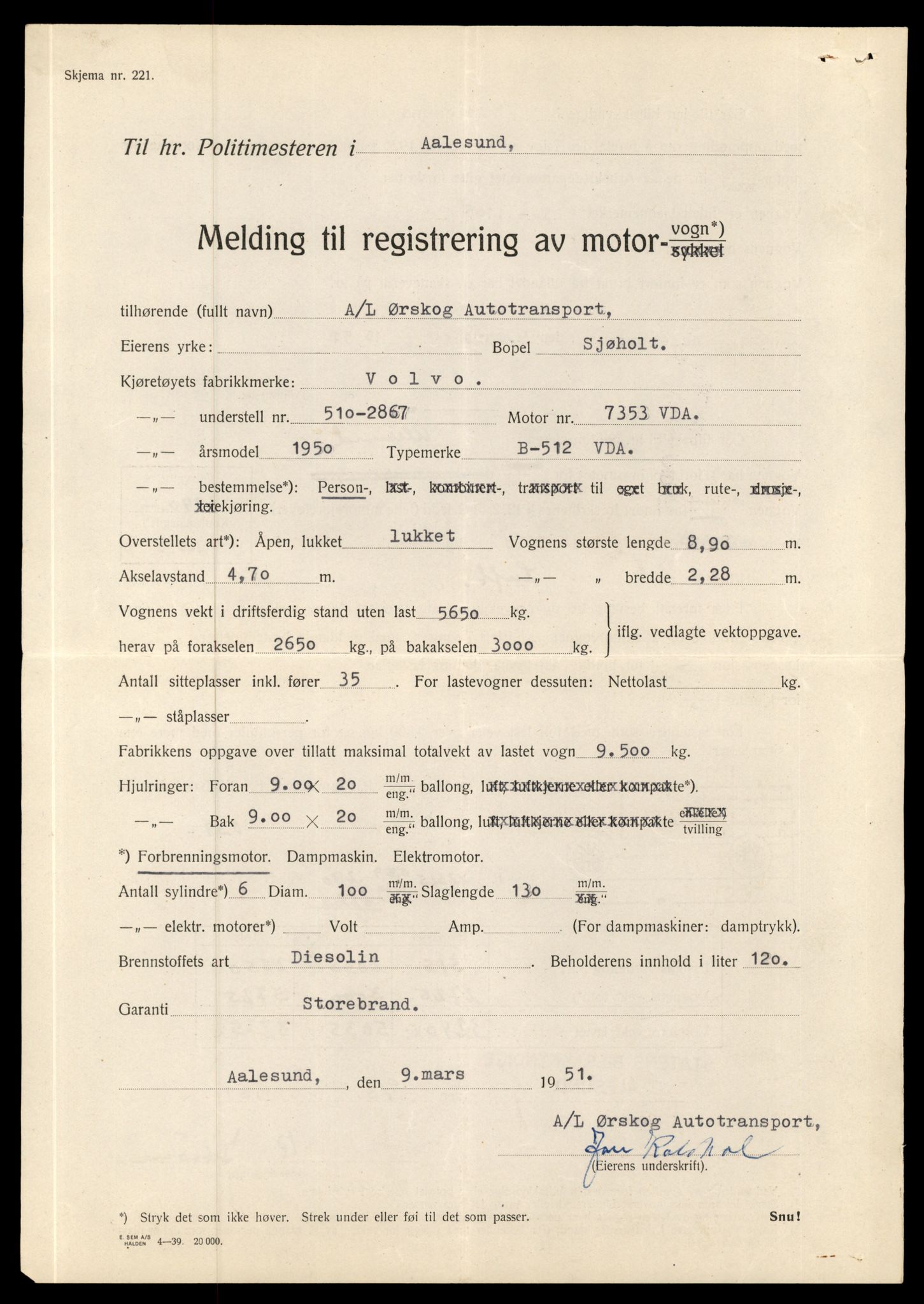 Møre og Romsdal vegkontor - Ålesund trafikkstasjon, AV/SAT-A-4099/F/Fe/L0010: Registreringskort for kjøretøy T 1050 - T 1169, 1927-1998, p. 1612