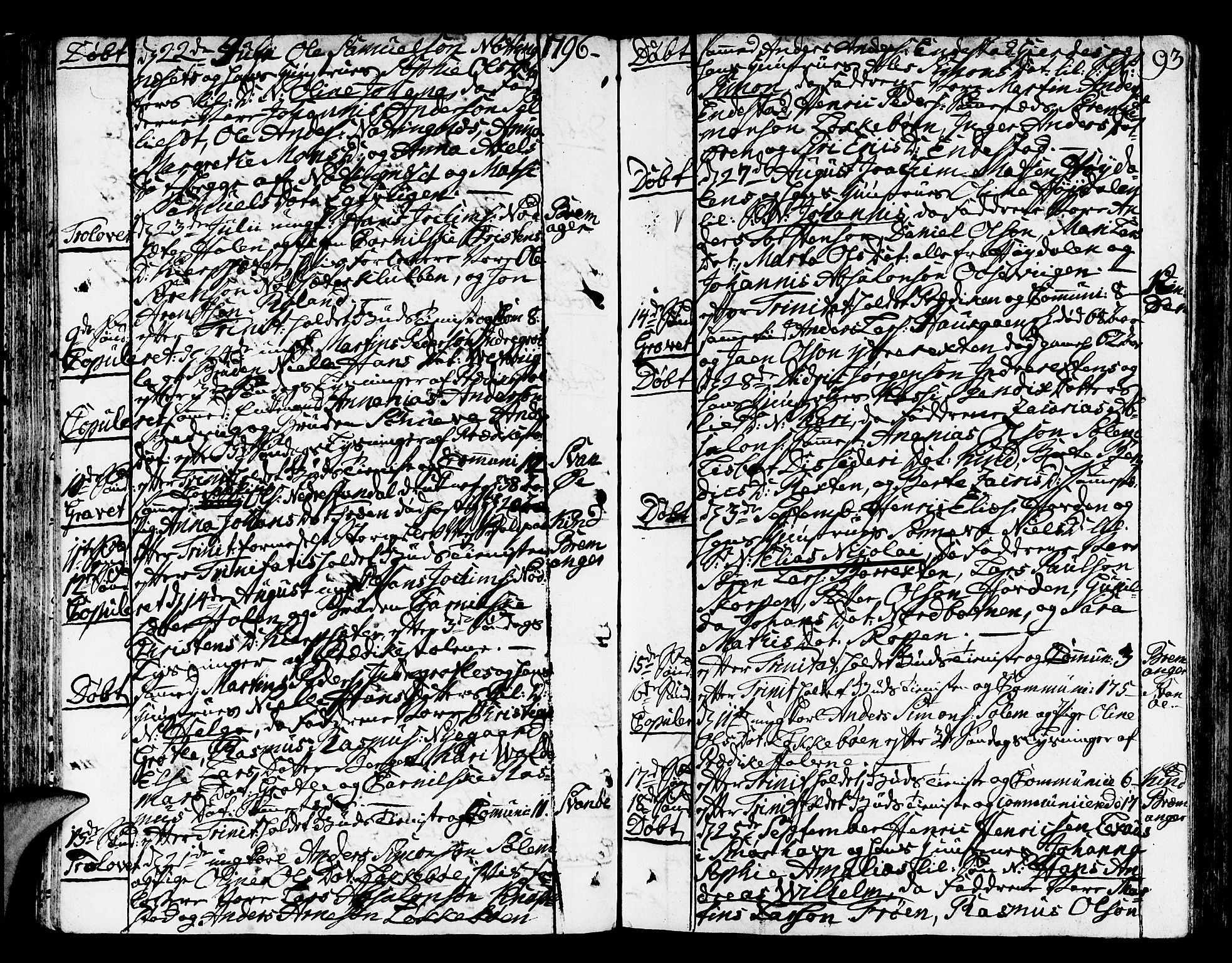 Kinn sokneprestembete, AV/SAB-A-80801/H/Haa/Haaa/L0003: Parish register (official) no. A 3, 1785-1821, p. 93