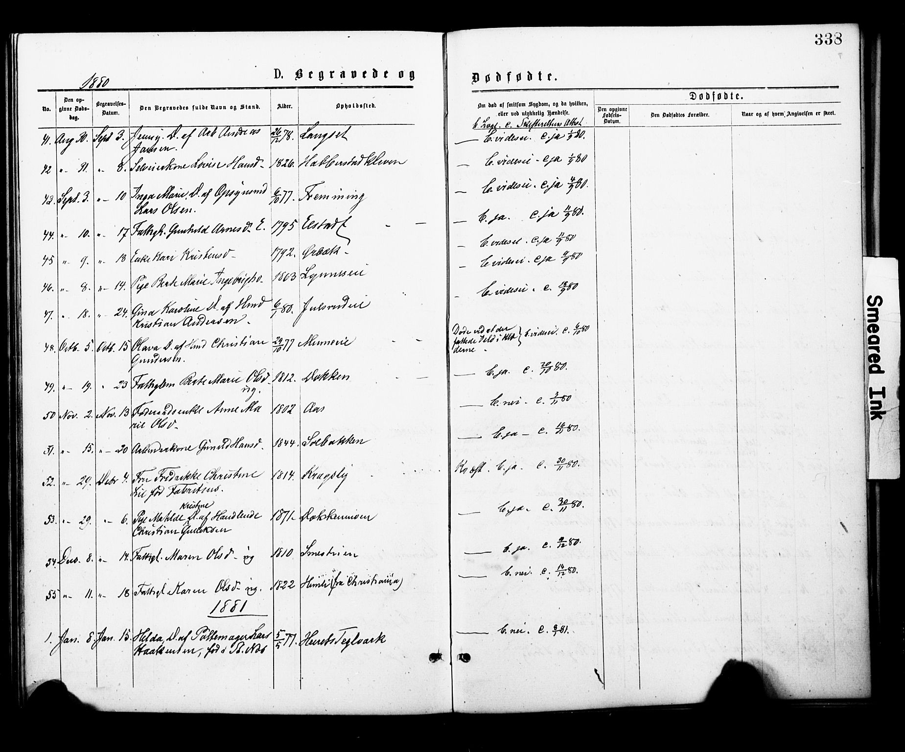 Eidsvoll prestekontor Kirkebøker, SAO/A-10888/F/Fa/L0001: Parish register (official) no. I 1, 1877-1881, p. 338