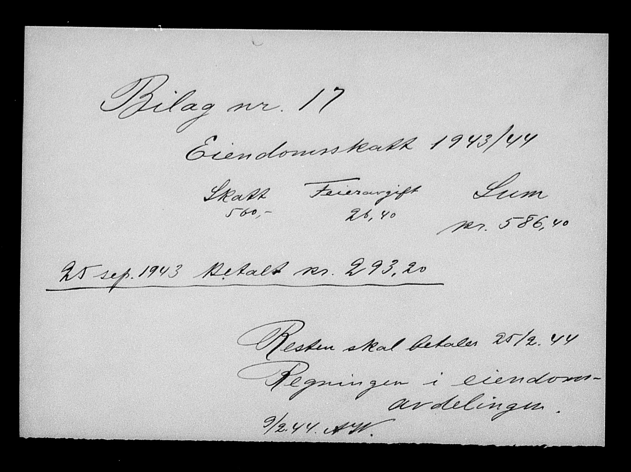 Justisdepartementet, Tilbakeføringskontoret for inndratte formuer, AV/RA-S-1564/H/Hc/Hcc/L0984: --, 1945-1947, p. 447