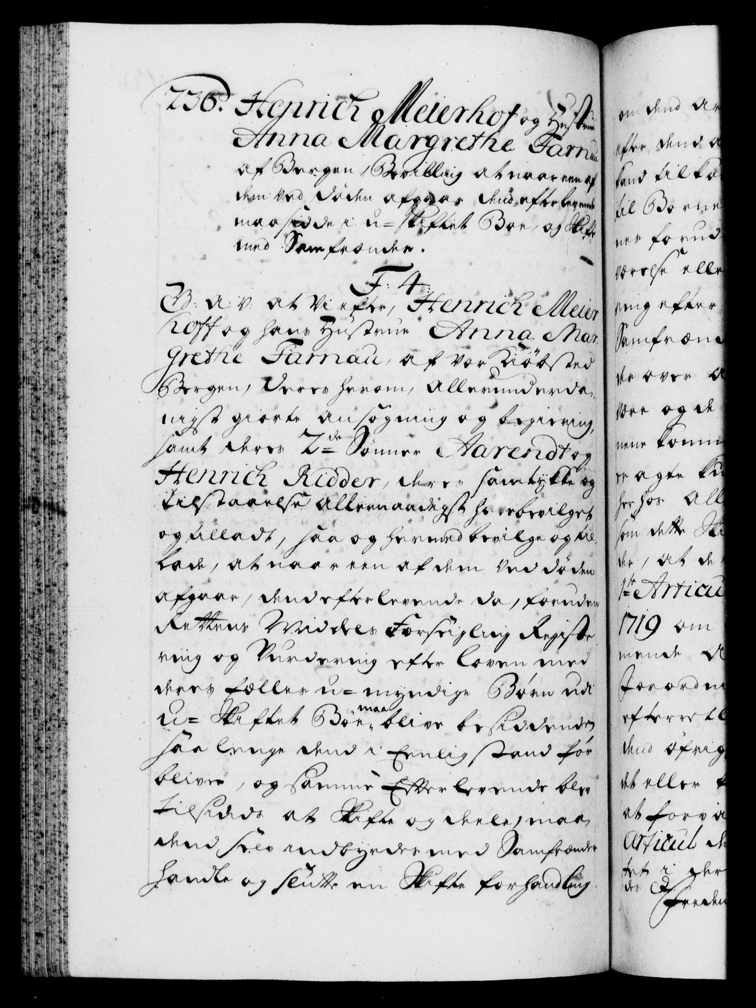 Danske Kanselli 1572-1799, AV/RA-EA-3023/F/Fc/Fca/Fcaa/L0025: Norske registre, 1726-1728, p. 168b