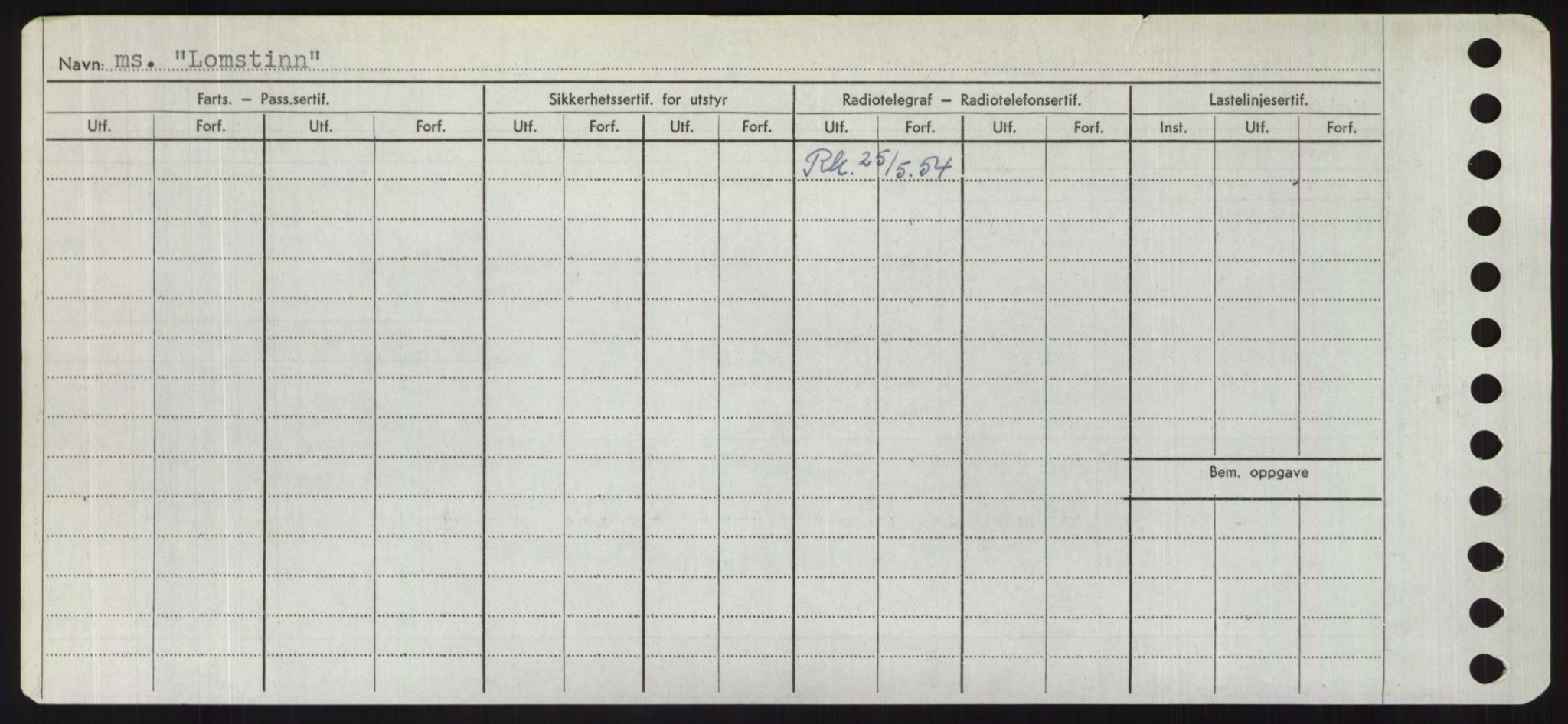 Sjøfartsdirektoratet med forløpere, Skipsmålingen, RA/S-1627/H/Hd/L0023: Fartøy, Lia-Løv, p. 318