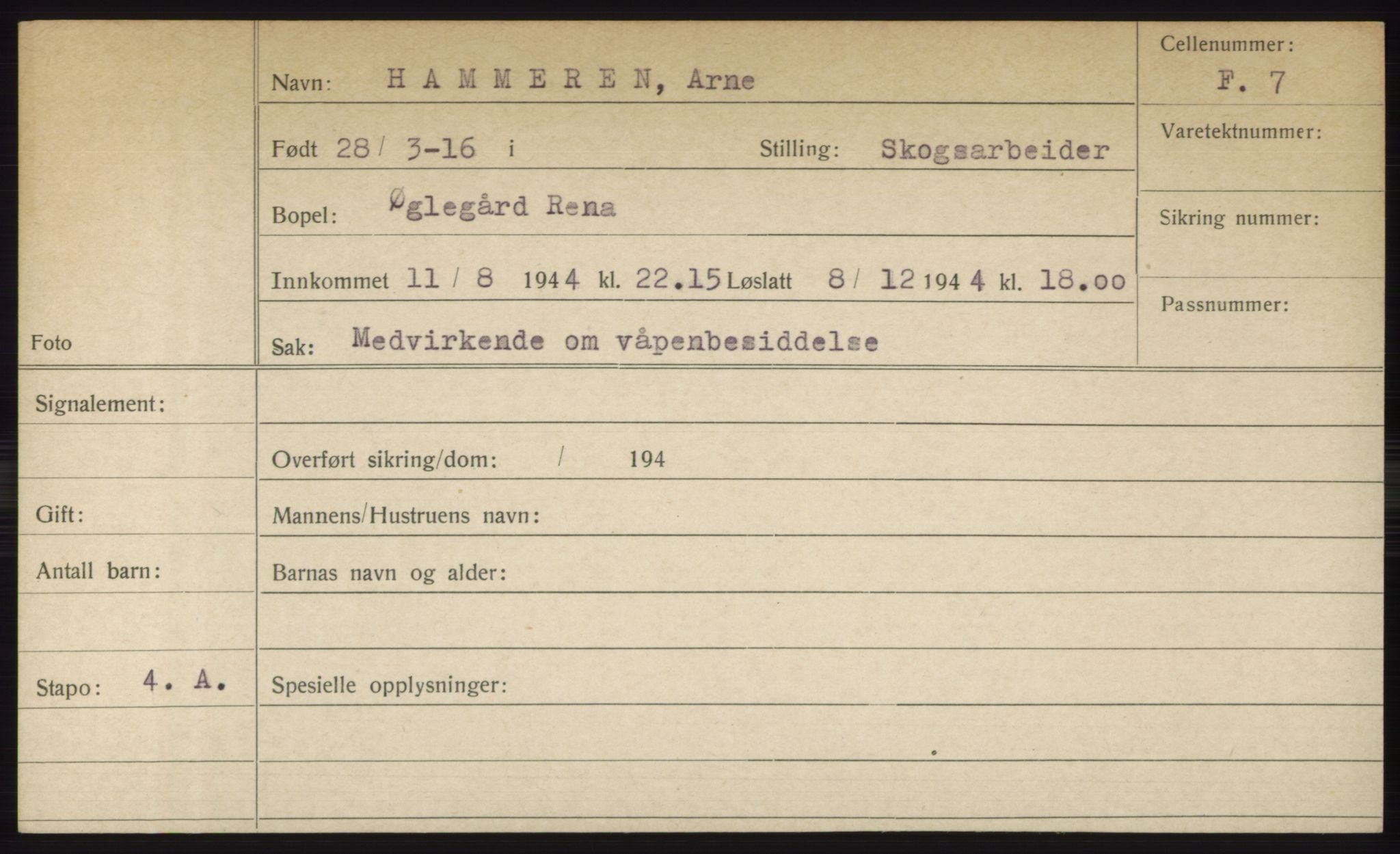 Statspolitiet - Hovedkontoret / Osloavdelingen, AV/RA-S-1329/C/Ck/Cke/L0003: Fangeregister; etternavn G - K, 1941-1945, p. 221