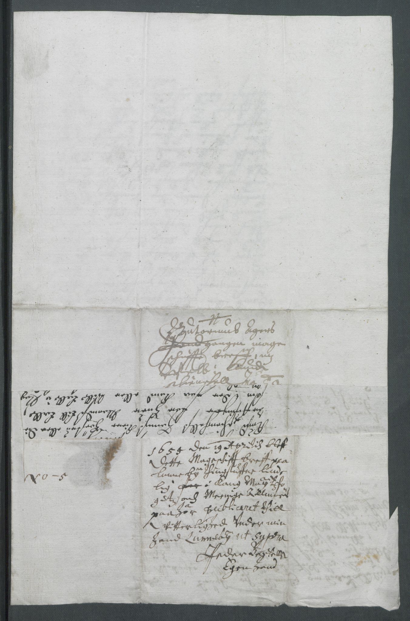 Riksarkivets diplomsamling, RA/EA-5965/F02/L0166: Dokumenter, 1654-1656, p. 78