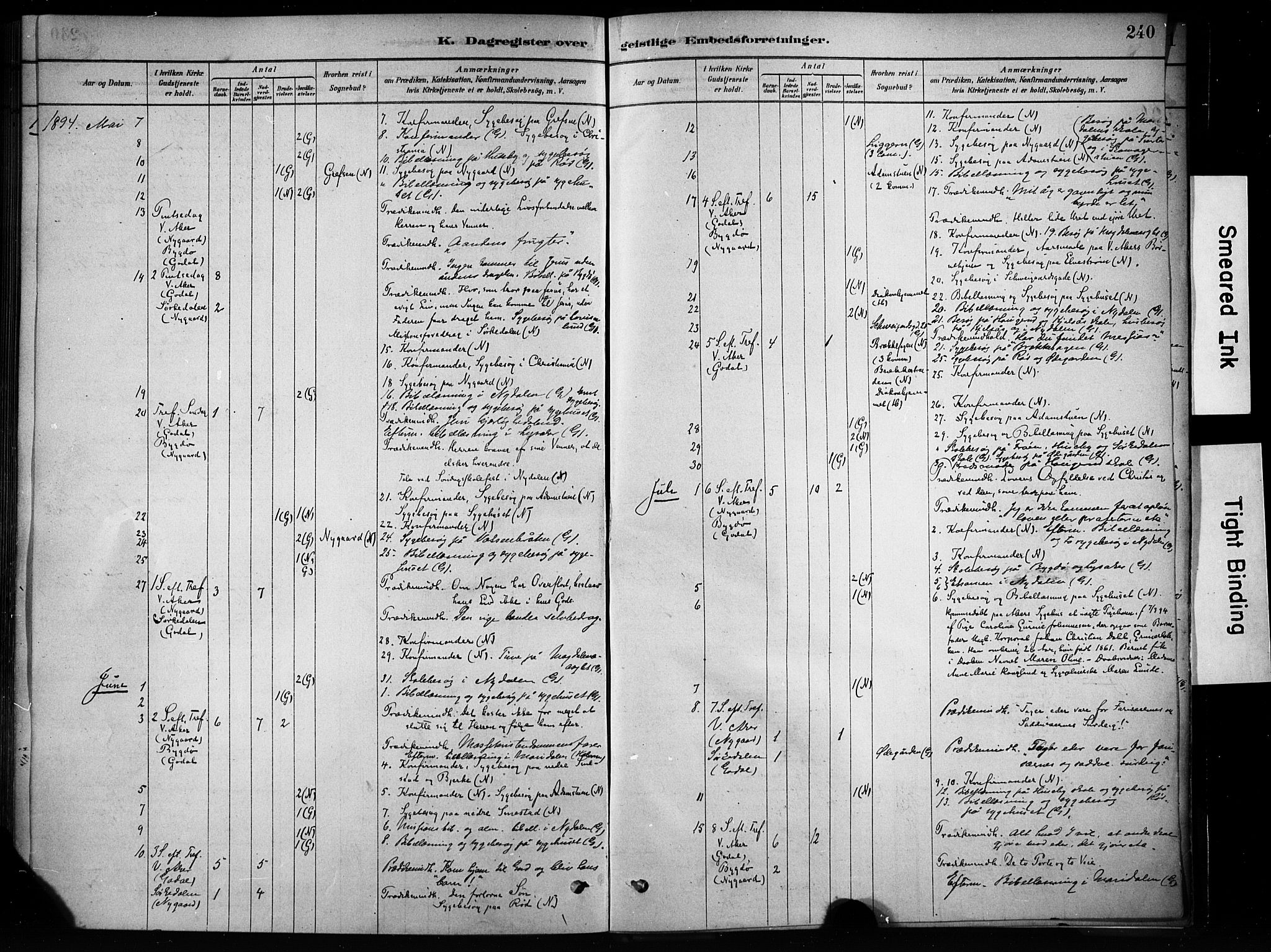 Vestre Aker prestekontor Kirkebøker, AV/SAO-A-10025/F/Fa/L0009: Parish register (official) no. 9, 1878-1967, p. 240