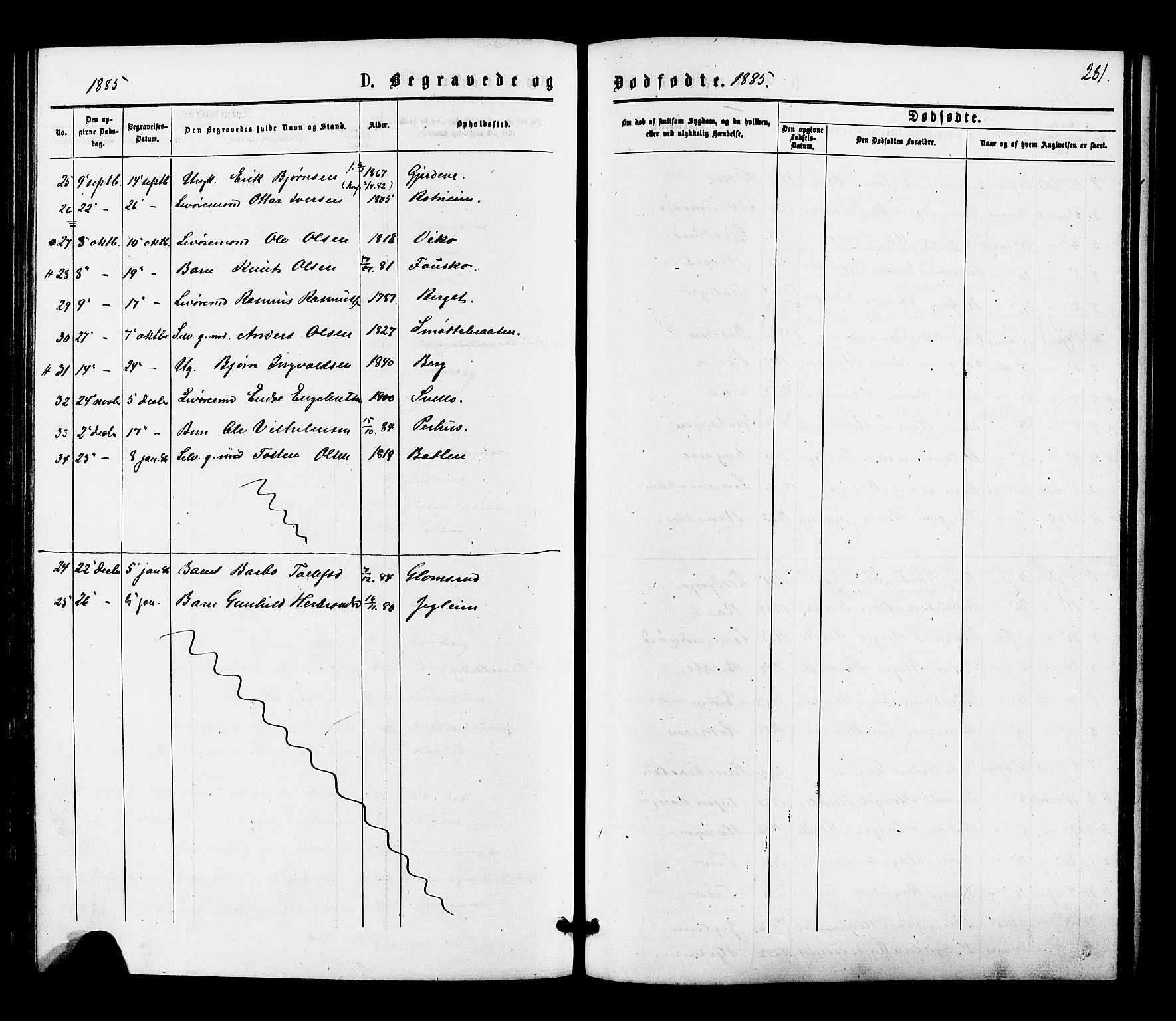 Gol kirkebøker, SAKO/A-226/F/Fa/L0004: Parish register (official) no. I 4, 1876-1886, p. 281