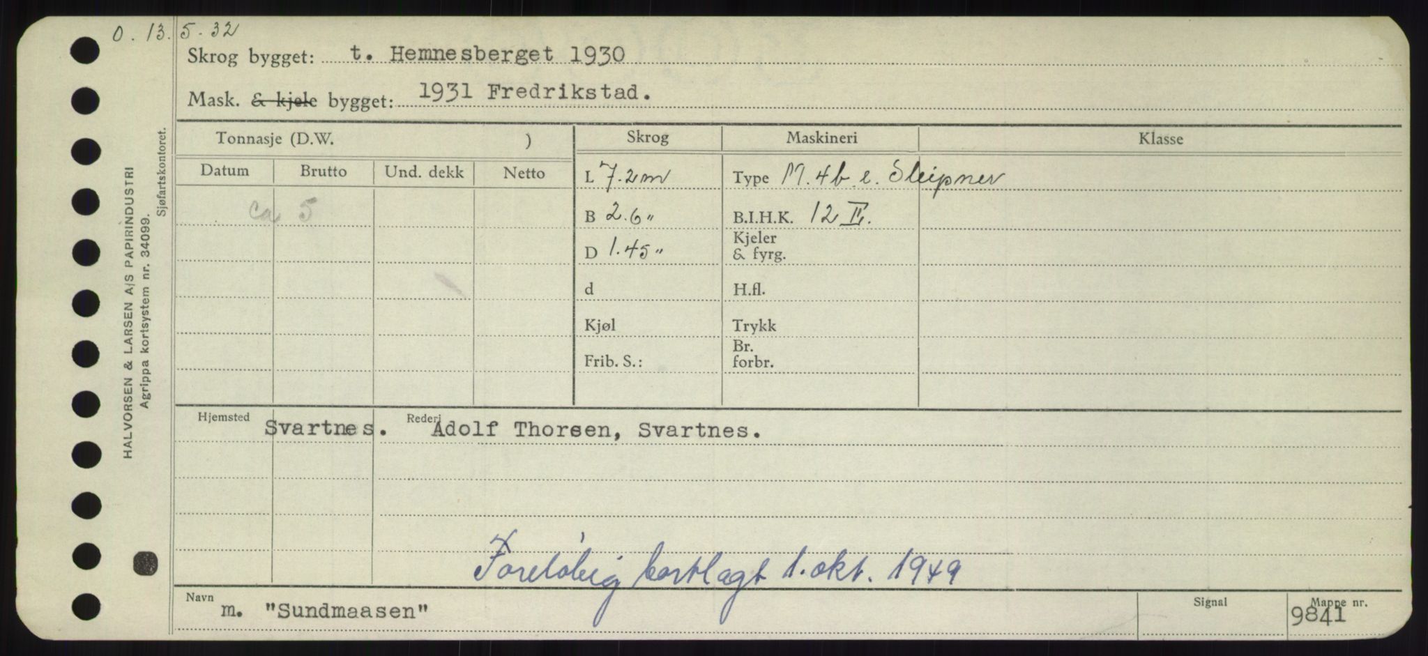 Sjøfartsdirektoratet med forløpere, Skipsmålingen, RA/S-1627/H/Hd/L0037: Fartøy, Su-Så, p. 99