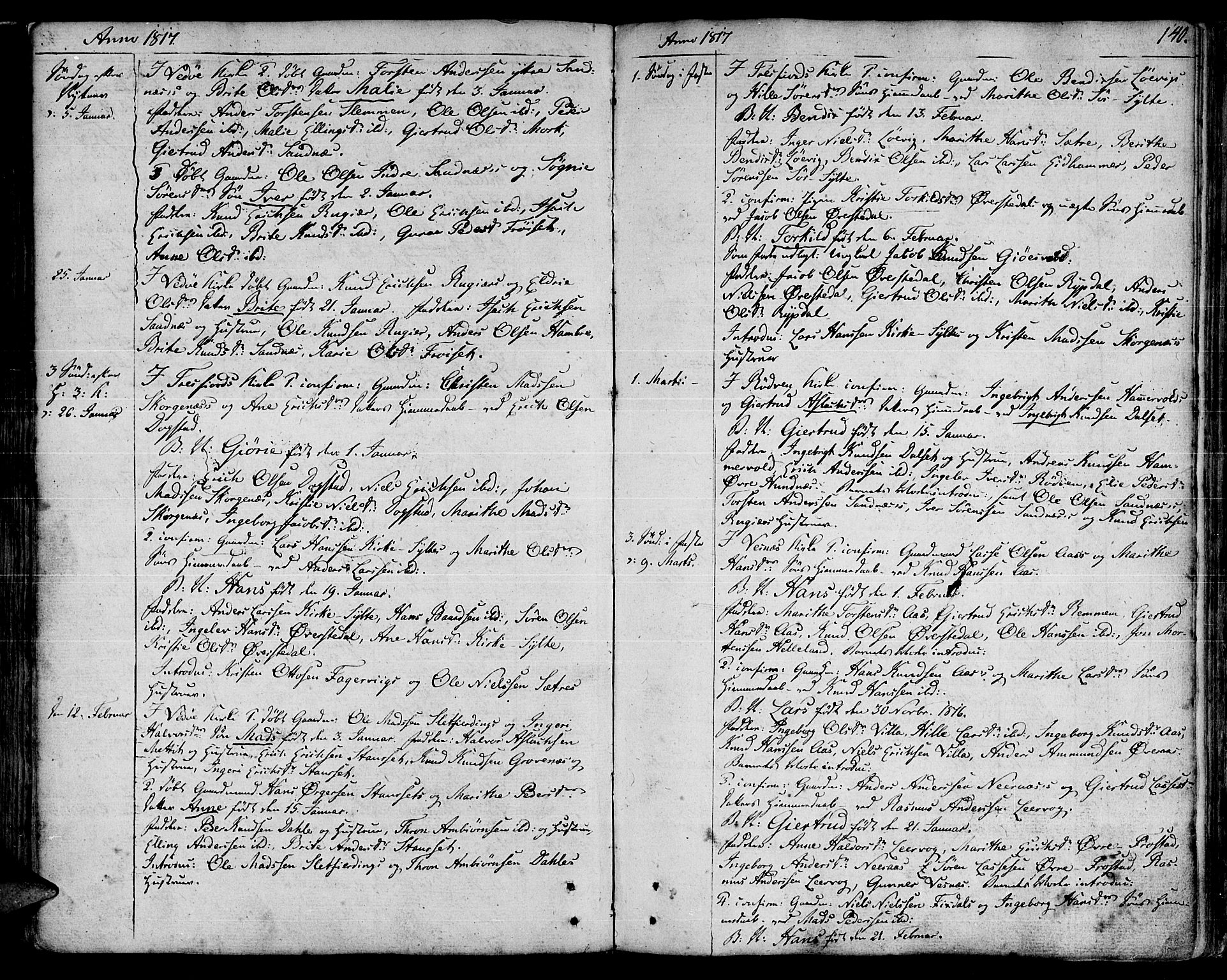 Ministerialprotokoller, klokkerbøker og fødselsregistre - Møre og Romsdal, AV/SAT-A-1454/547/L0601: Parish register (official) no. 547A03, 1799-1818, p. 140