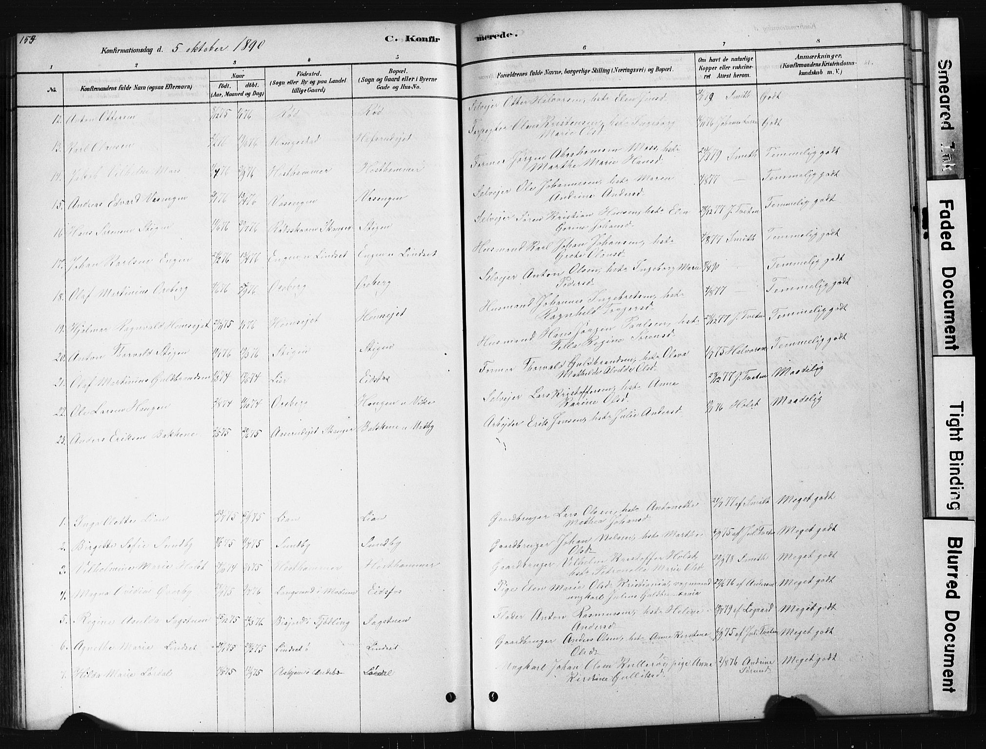 Hof kirkebøker, AV/SAKO-A-64/G/Ga/L0004: Parish register (copy) no. I 4, 1878-1930, p. 155