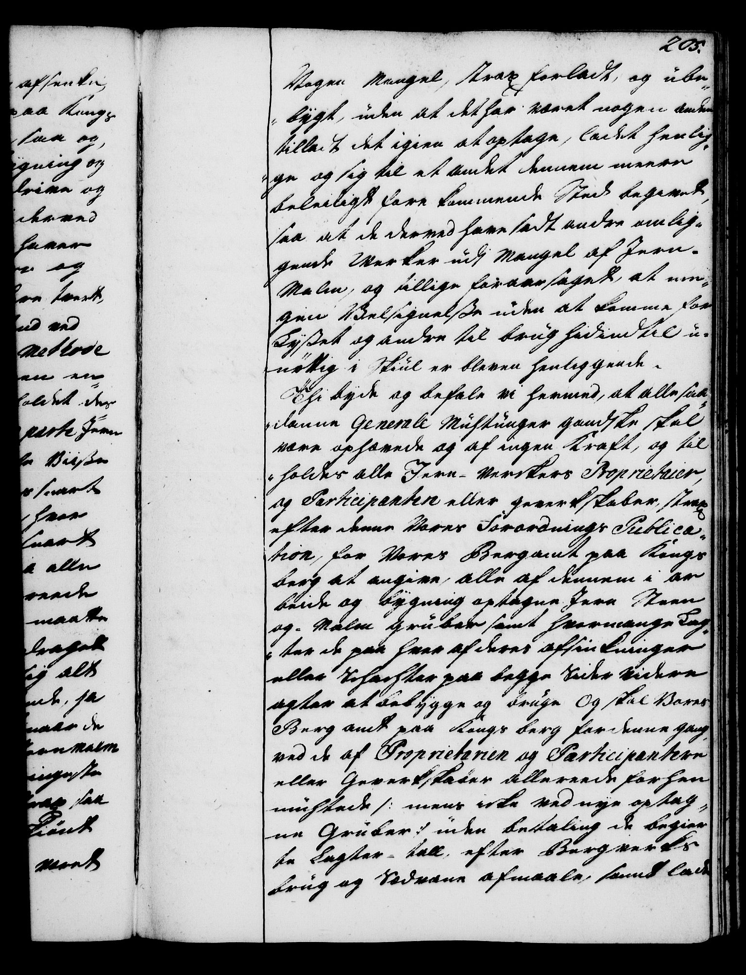 Rentekammeret, Kammerkanselliet, RA/EA-3111/G/Gg/Gga/L0004: Norsk ekspedisjonsprotokoll med register (merket RK 53.4), 1734-1741, p. 205