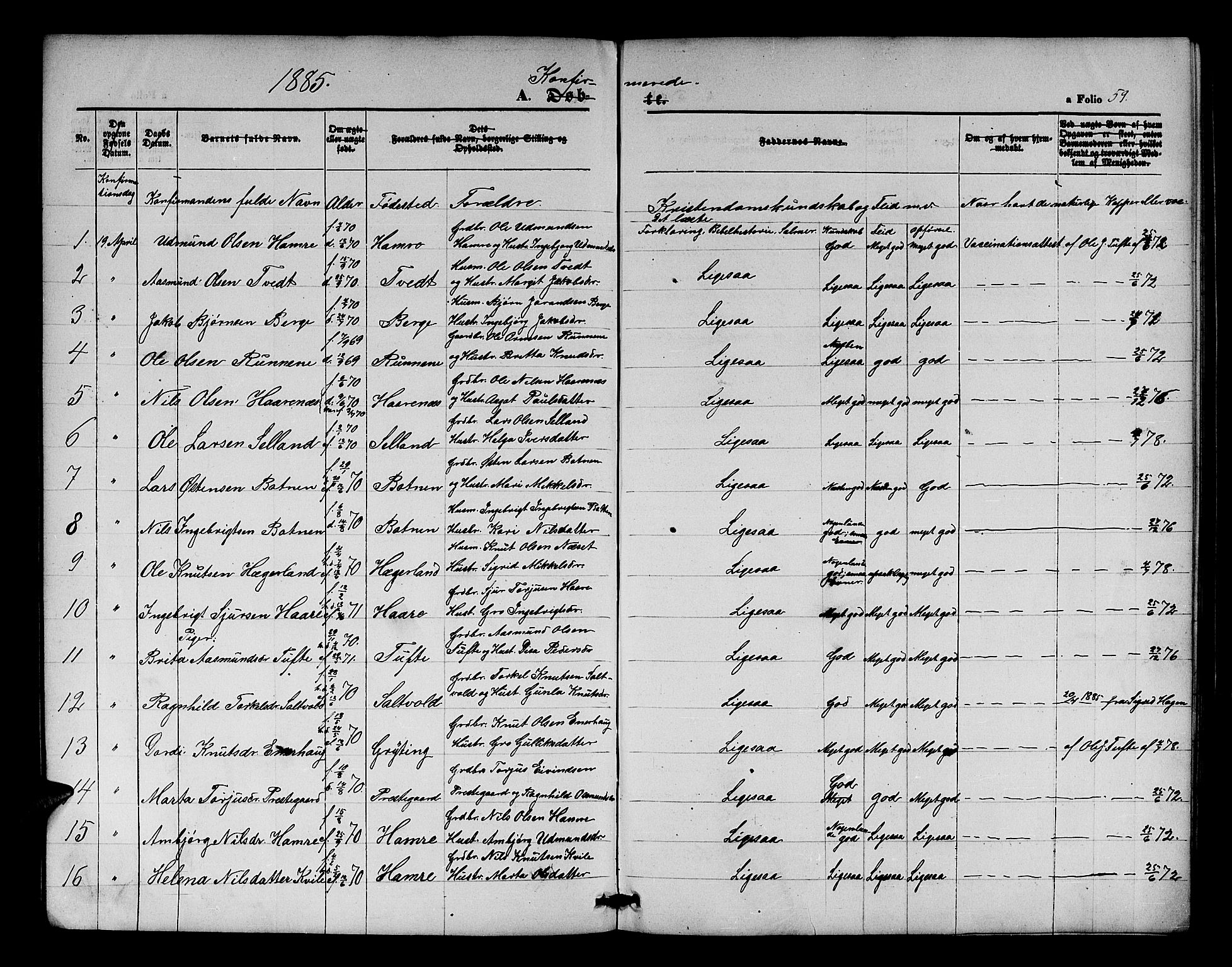 Røldal sokneprestembete, SAB/A-100247: Parish register (copy) no. A 2, 1861-1886, p. 59
