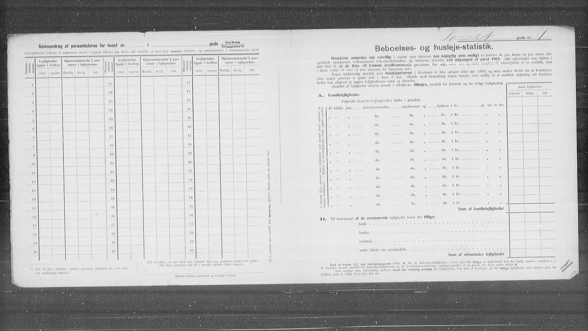 OBA, Municipal Census 1905 for Kristiania, 1905, p. 59781