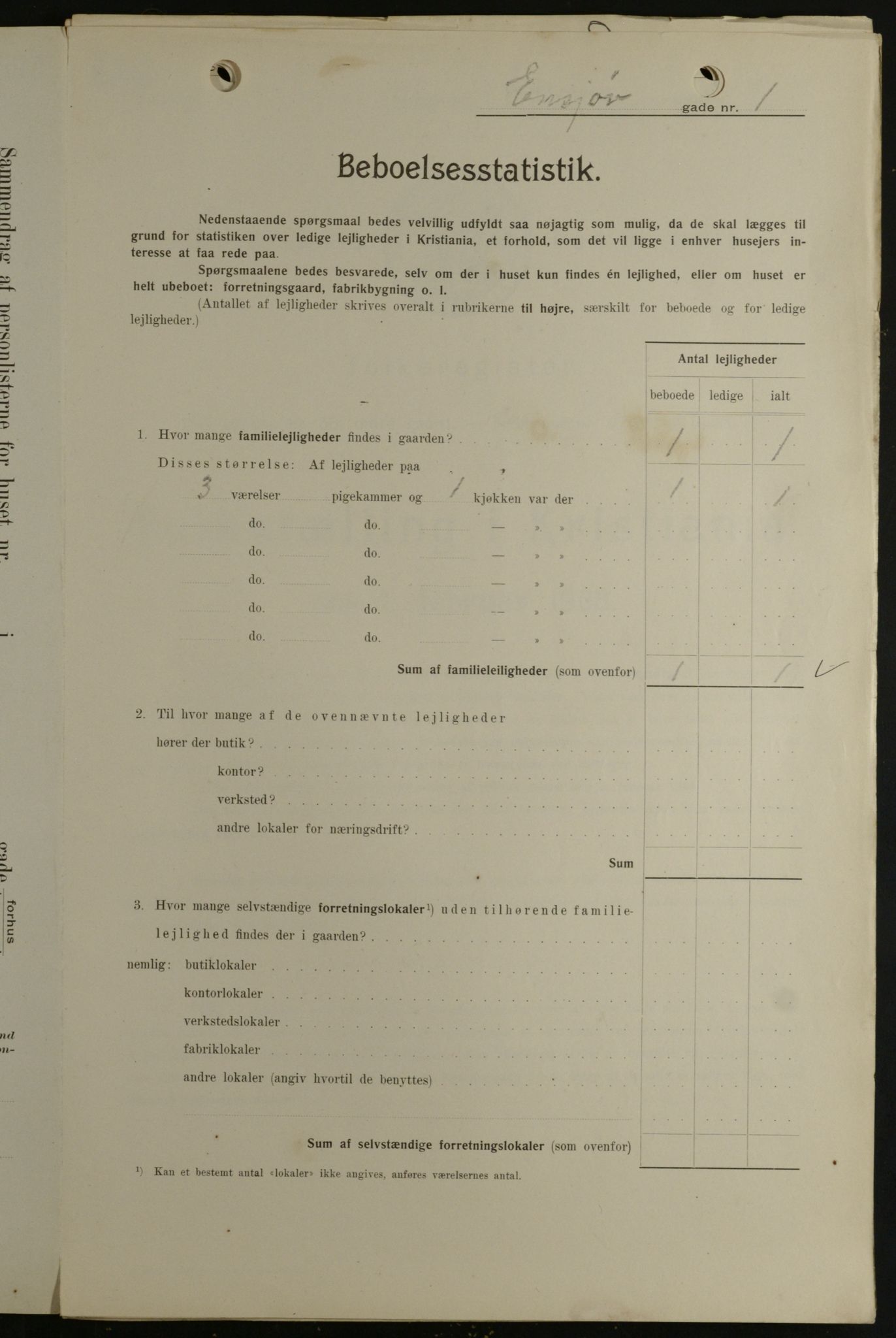 OBA, Municipal Census 1908 for Kristiania, 1908, p. 19983