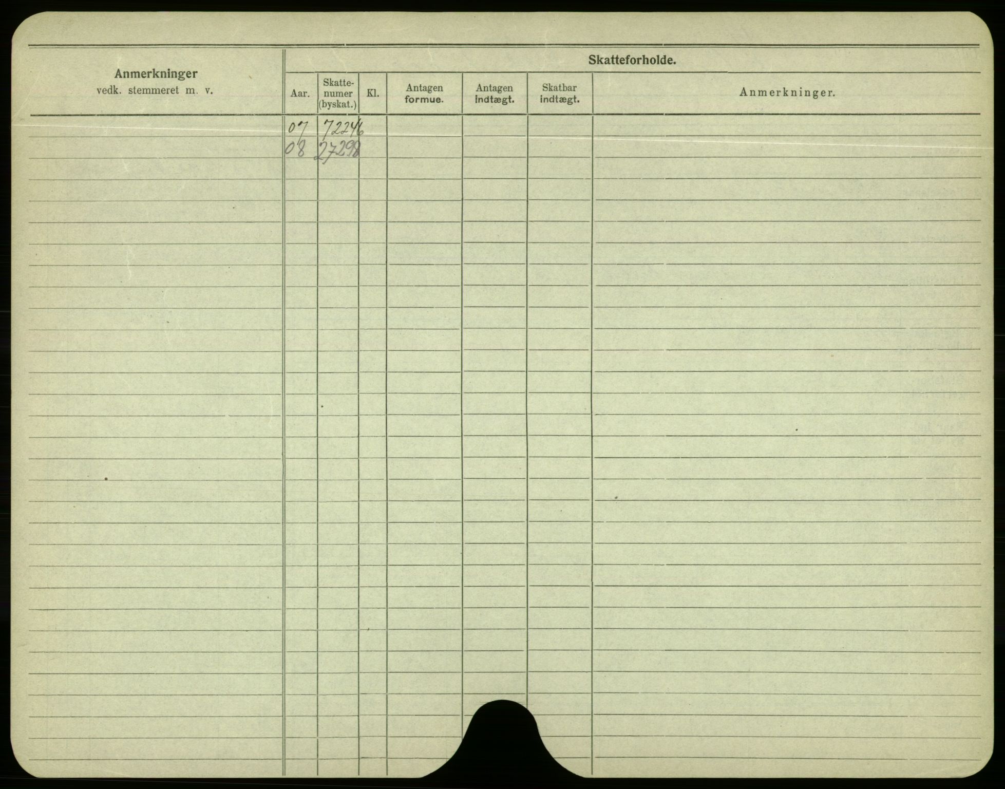 Oslo folkeregister, Registerkort, AV/SAO-A-11715/F/Fa/Fac/L0004: Menn, 1906-1914, p. 1027b