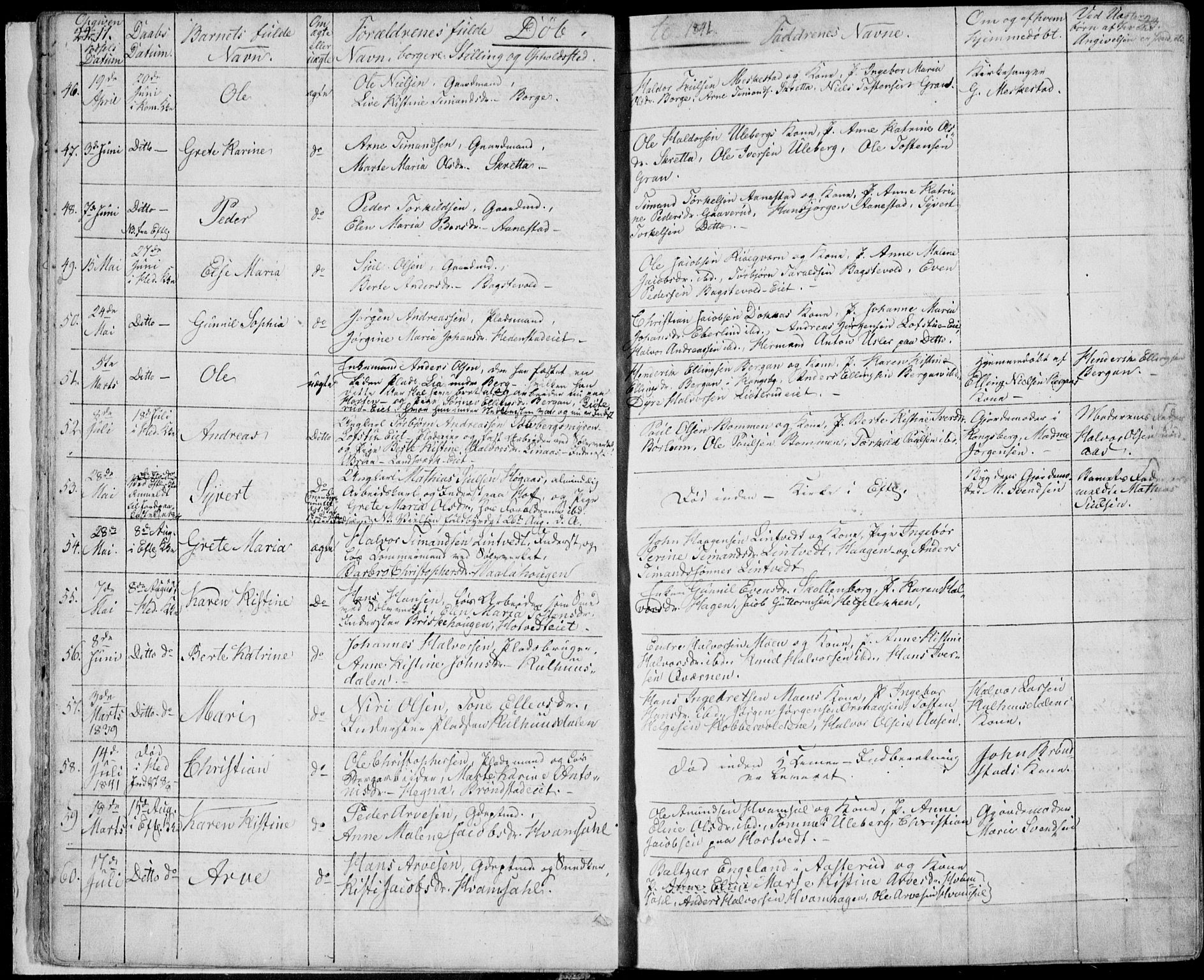 Sandsvær kirkebøker, AV/SAKO-A-244/F/Fa/L0005: Parish register (official) no. I 5, 1840-1856, p. 22-23