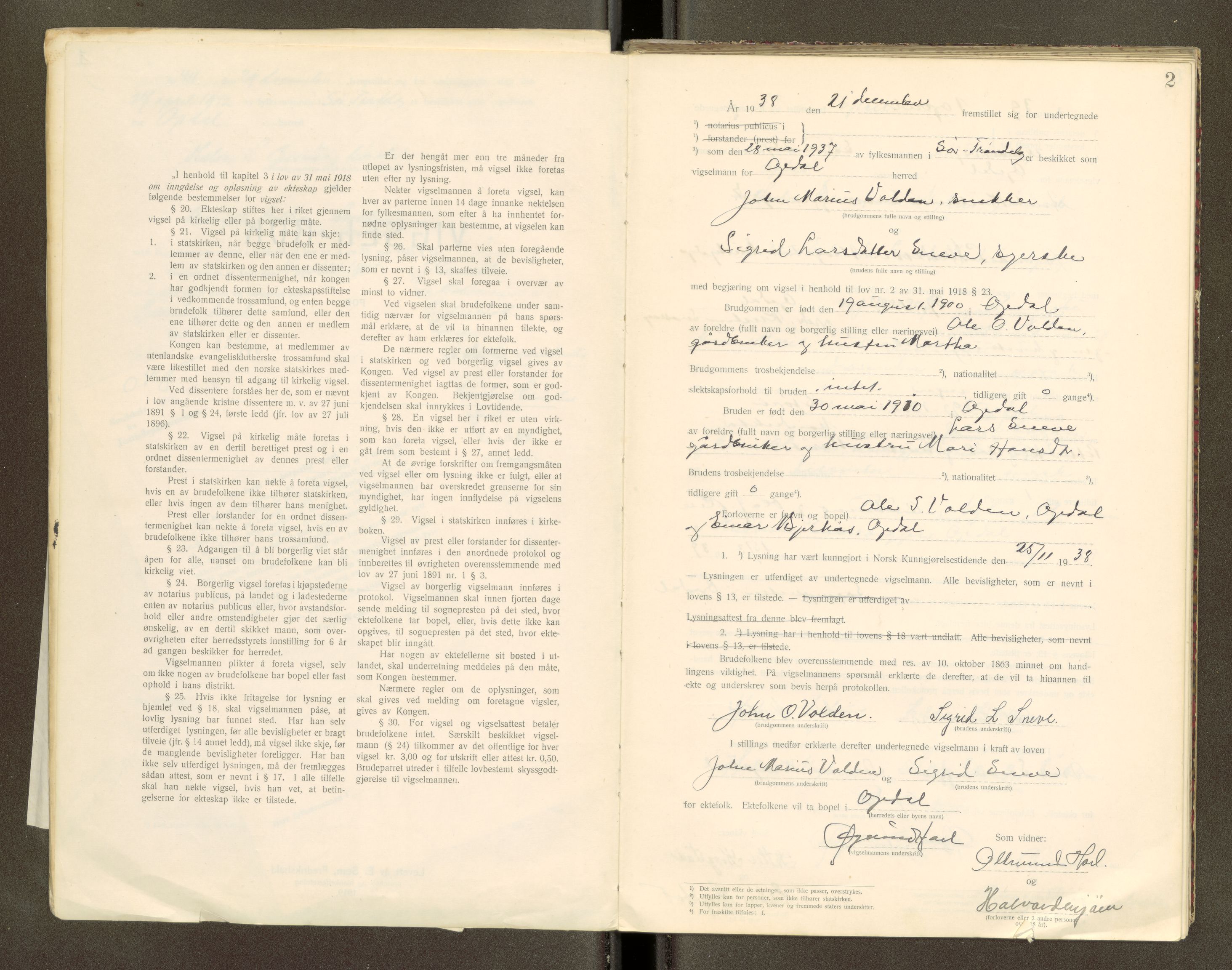 Orkdal sorenskriveri, SAT/A-4169/1/6/6D/L0007: Lysingsbok, 1919-1945, p. 2