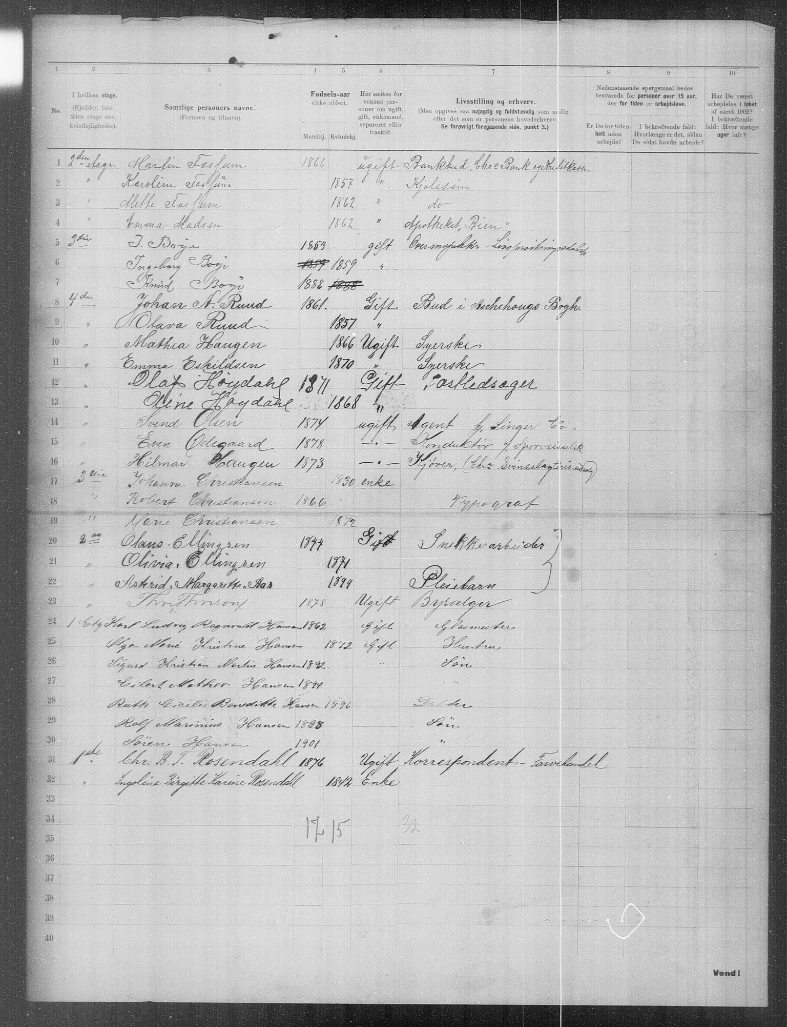 OBA, Municipal Census 1902 for Kristiania, 1902, p. 24160