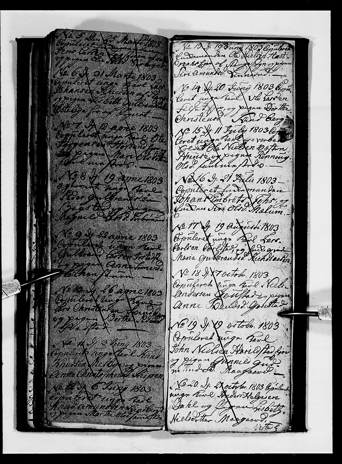 Romedal prestekontor, SAH/PREST-004/L/L0003: Parish register (copy) no. 3, 1801-1806, p. 132-133